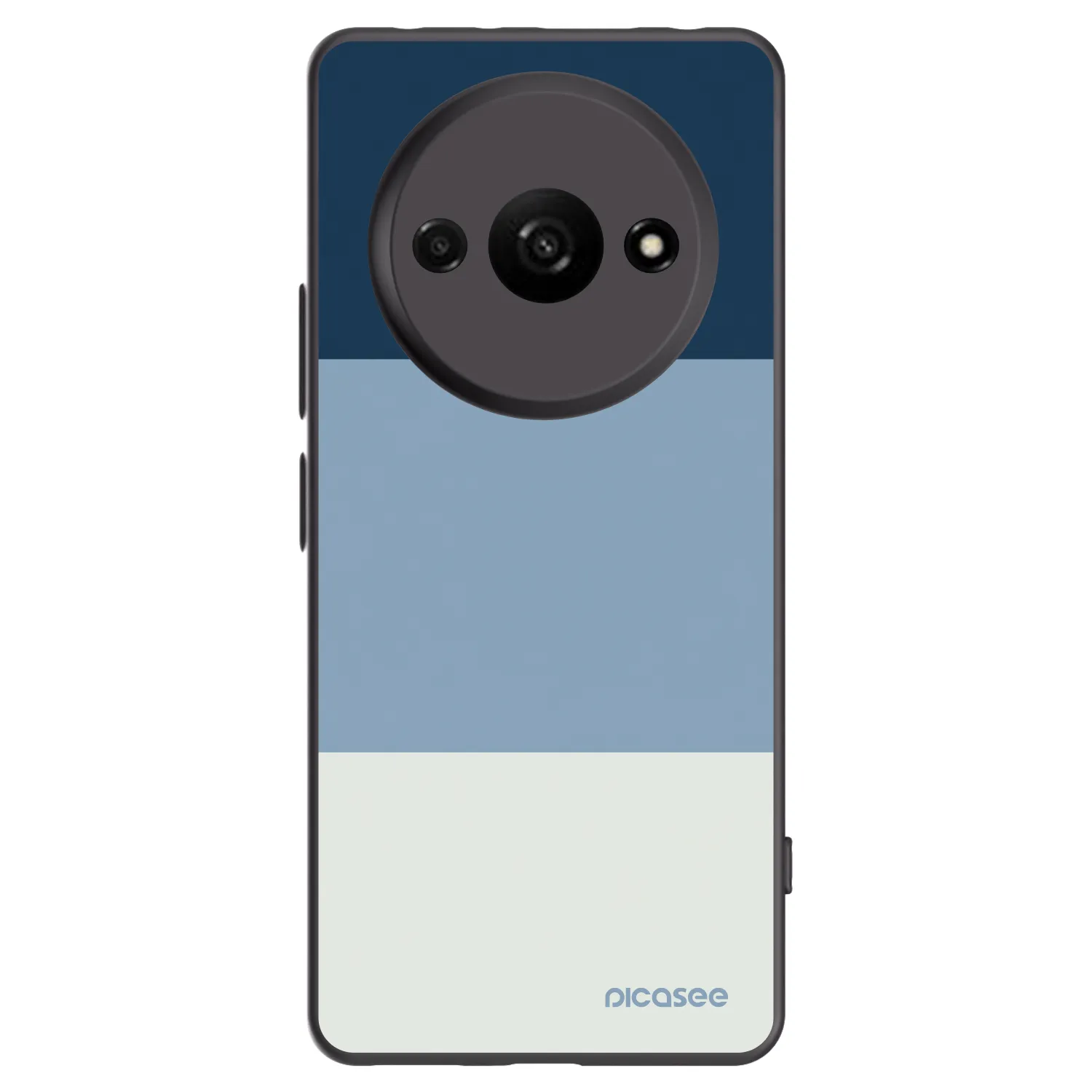 Picasee silikonowe czarne etui na Xiaomi Redmi A3 - Coastal Blue