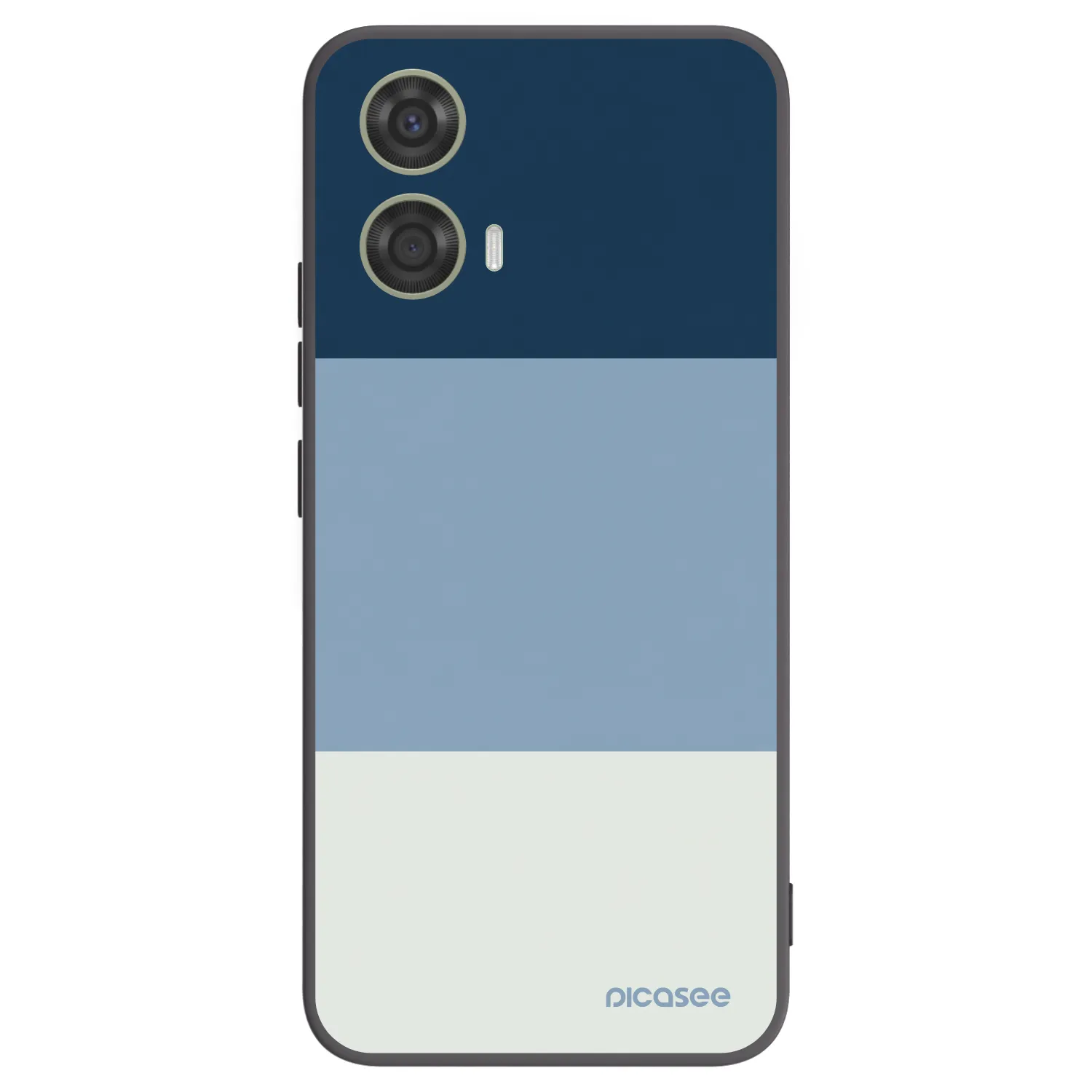 Picasee silikonowe czarne etui na Motorola Moto G24 - Coastal Blue