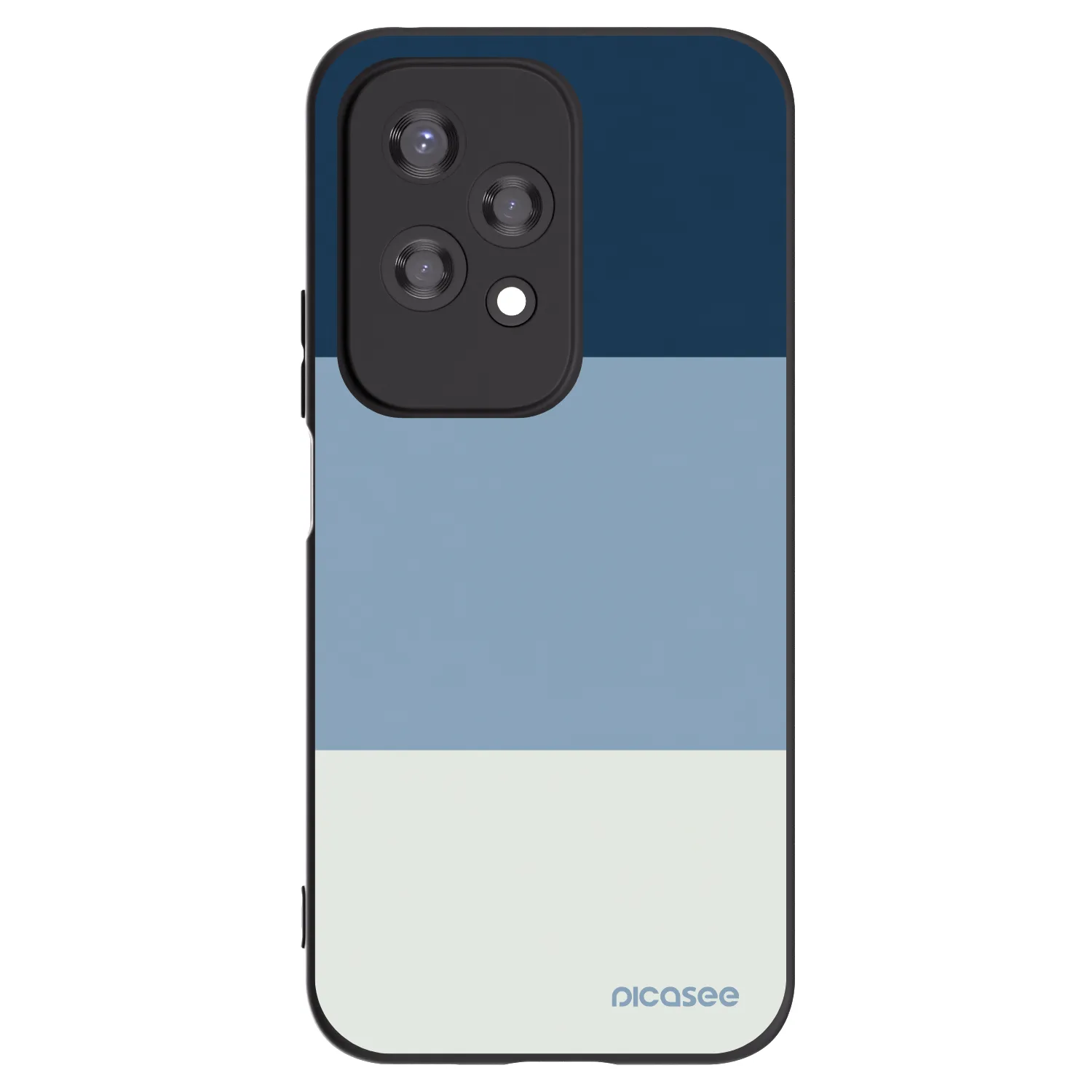Picasee silikonowe czarne etui na Honor 200 Lite - Coastal Blue
