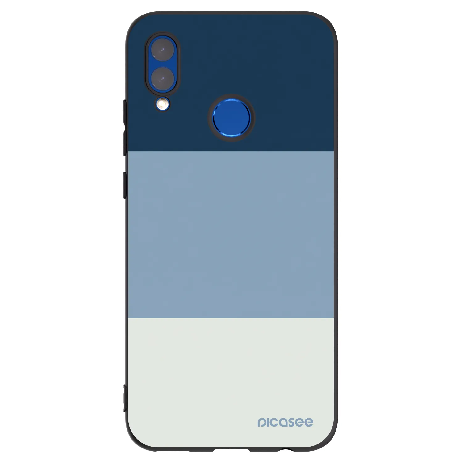 Picasee silikonowe czarne etui na Huawei P Smart 2019 - Coastal Blue