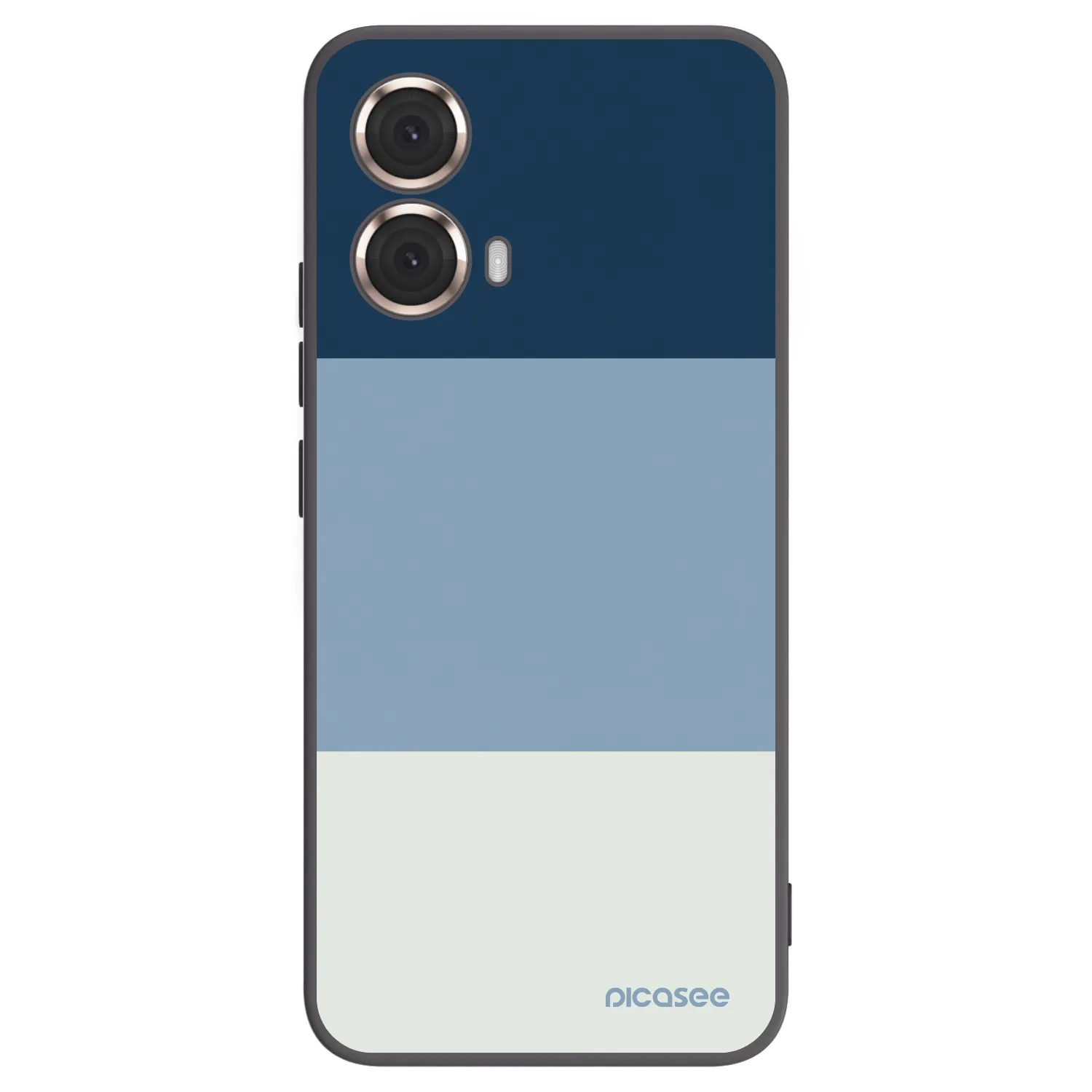 Picasee silikonowe czarne etui na Motorola Moto G85 - Coastal Blue