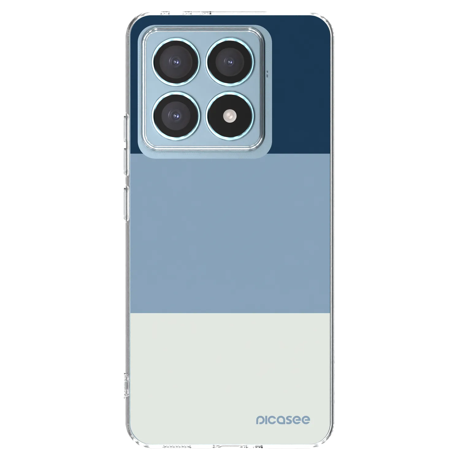 Picasee silikonowe przeźroczyste etui na Xiaomi 14T Pro - Coastal Blue
