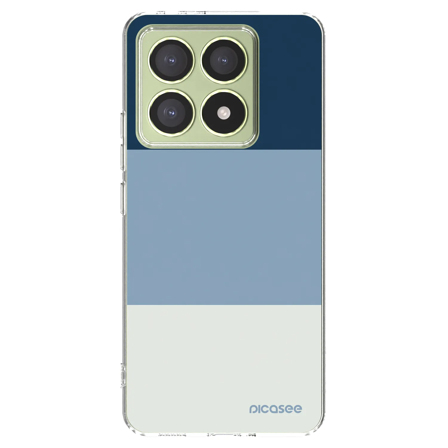 Picasee silikonowe przeźroczyste etui na Xiaomi 14T - Coastal Blue
