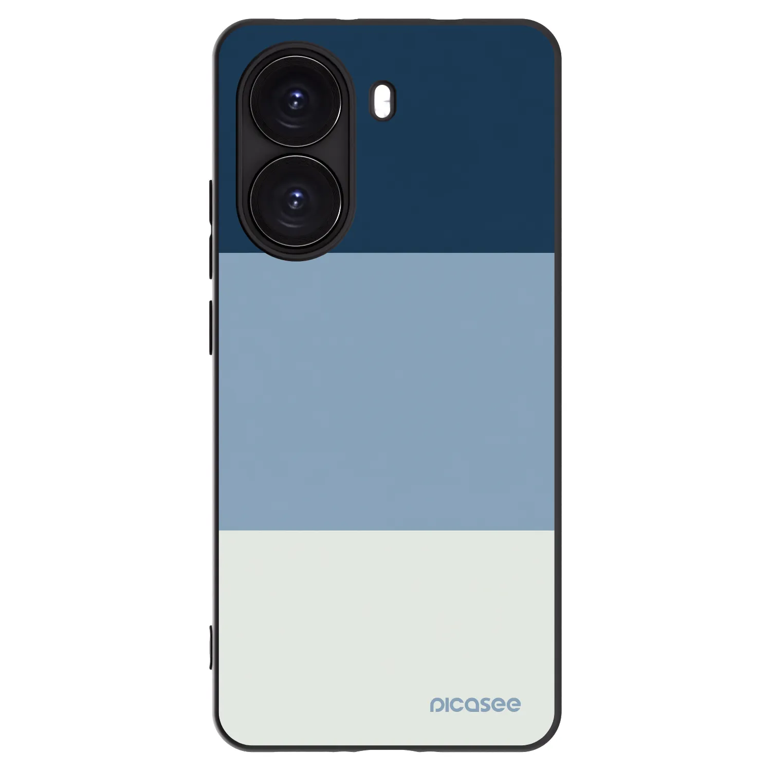 Picasee silikonowe czarne etui na Xiaomi Poco X7 Pro 5G - Coastal Blue