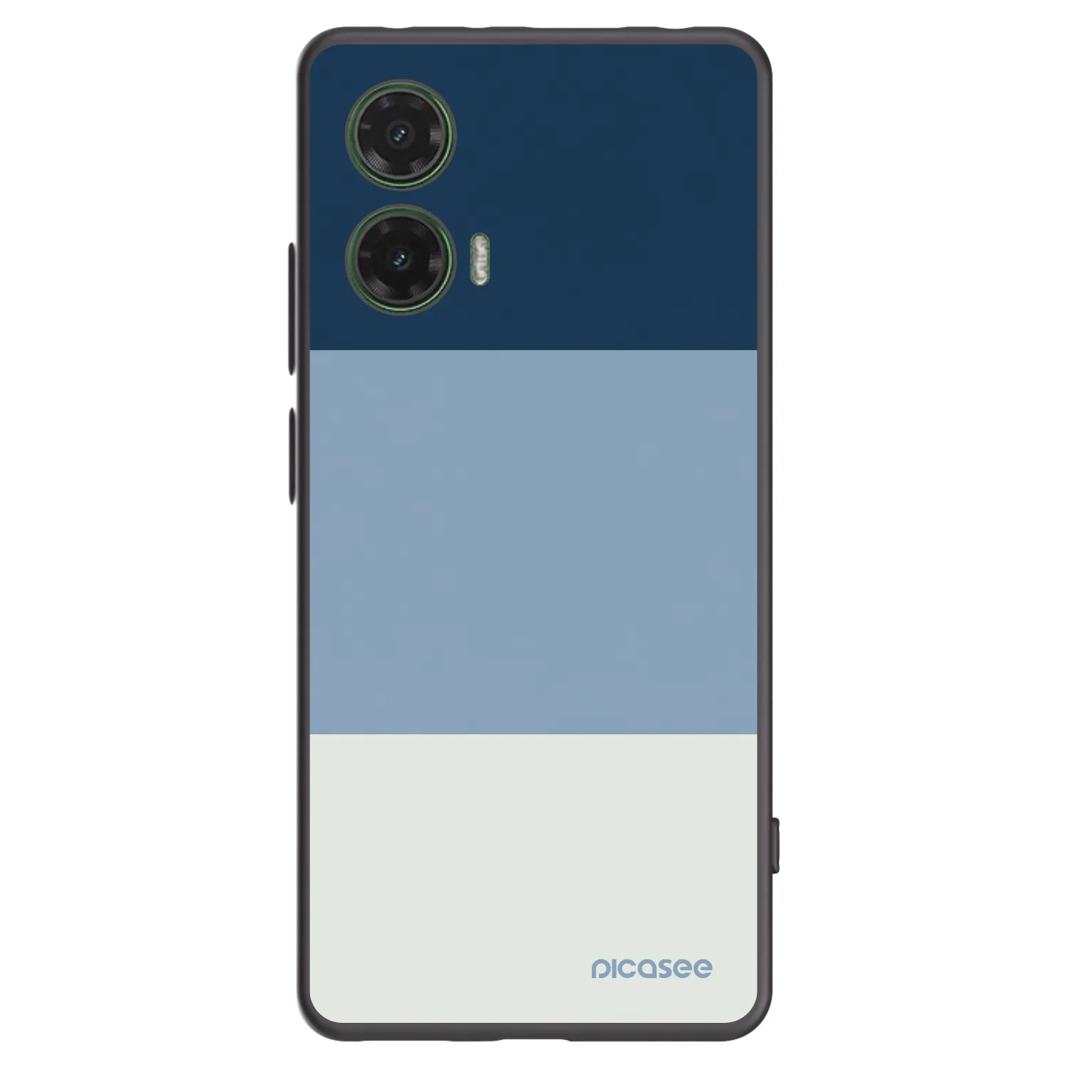 Picasee silikonowe czarne etui na Motorola Moto G35 5G - Coastal Blue