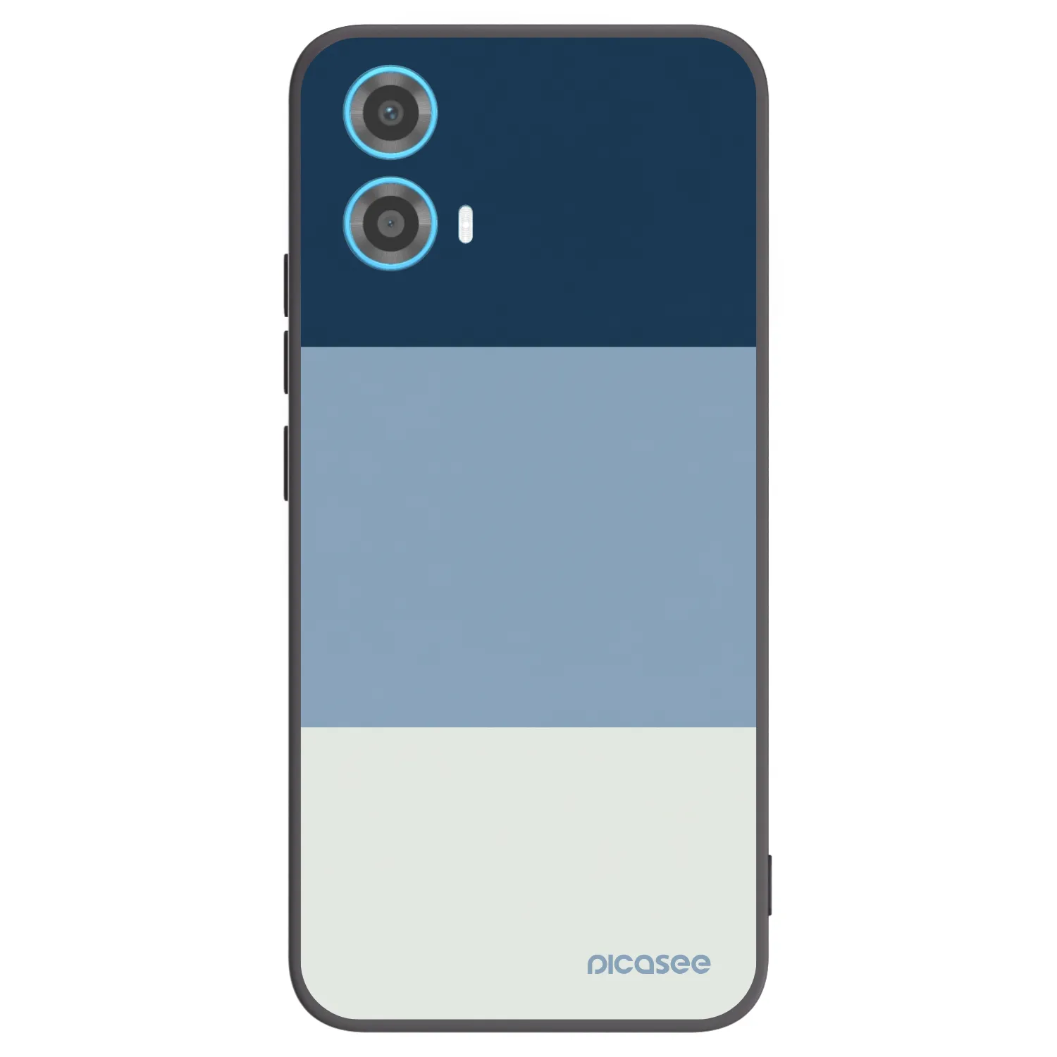Picasee silikonowe czarne etui na Motorola Moto G34 5G - Coastal Blue
