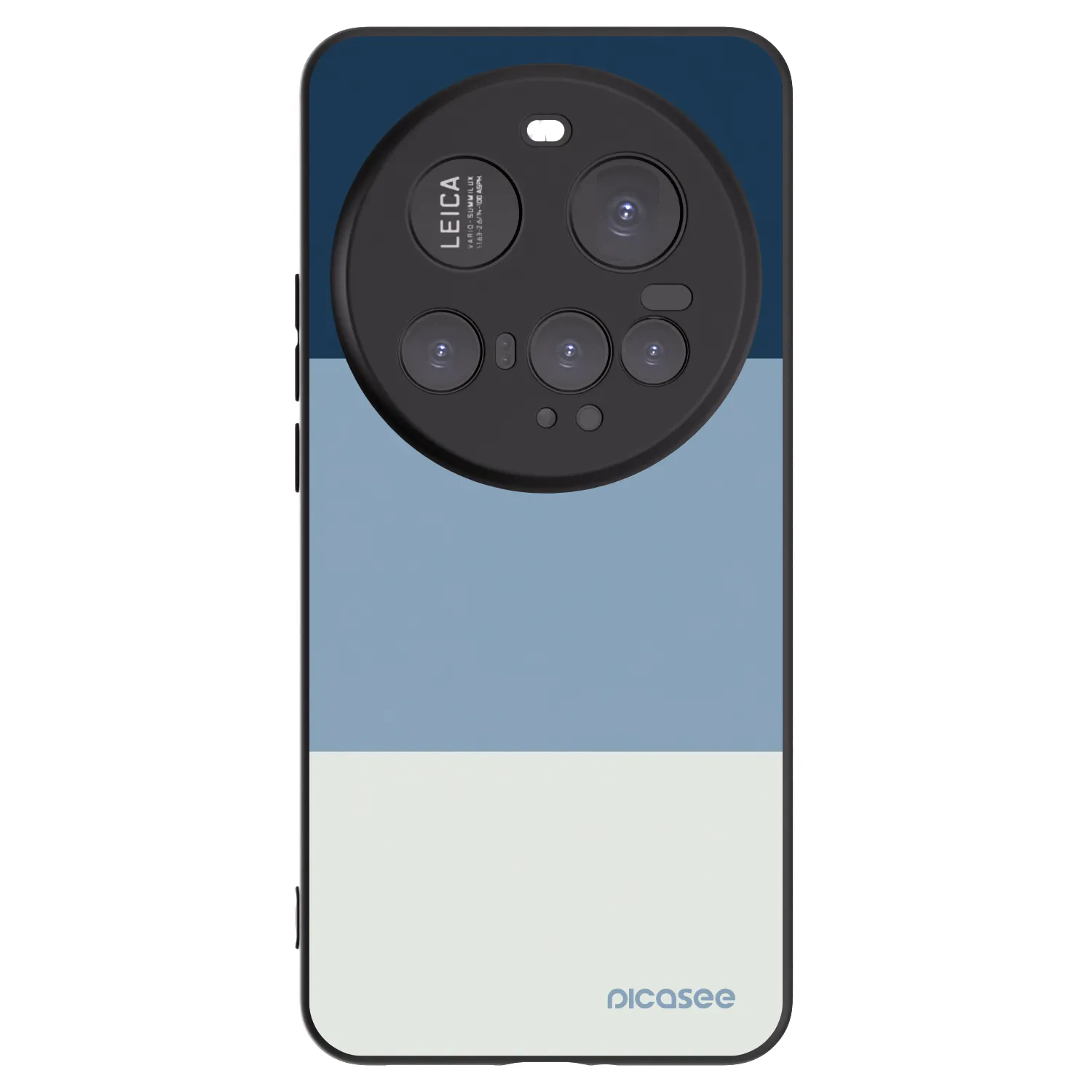 Picasee silikonowe czarne etui na Xiaomi 15 Ultra - Coastal Blue