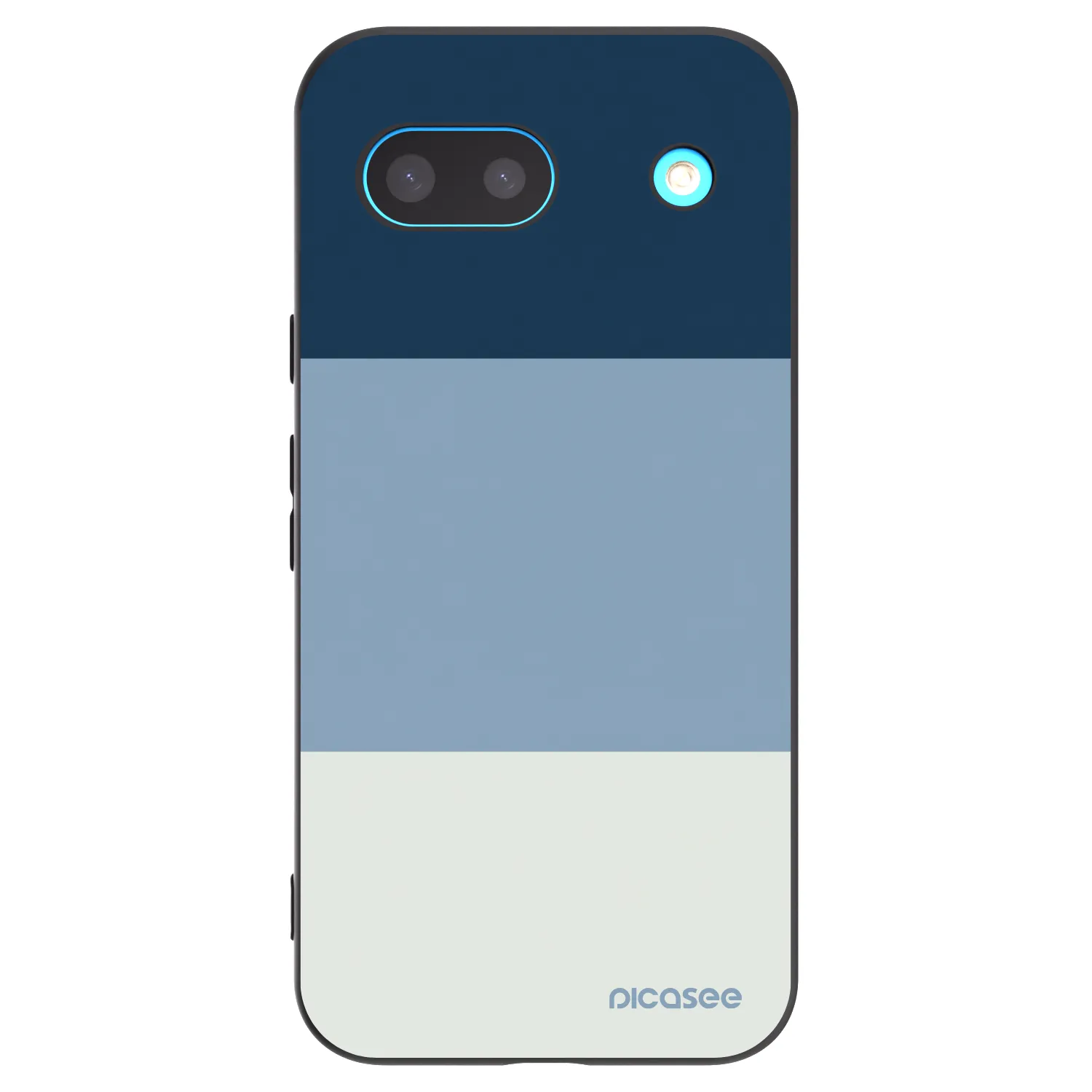Picasee silikonowe czarne etui na Google Pixel 8 - Coastal Blue