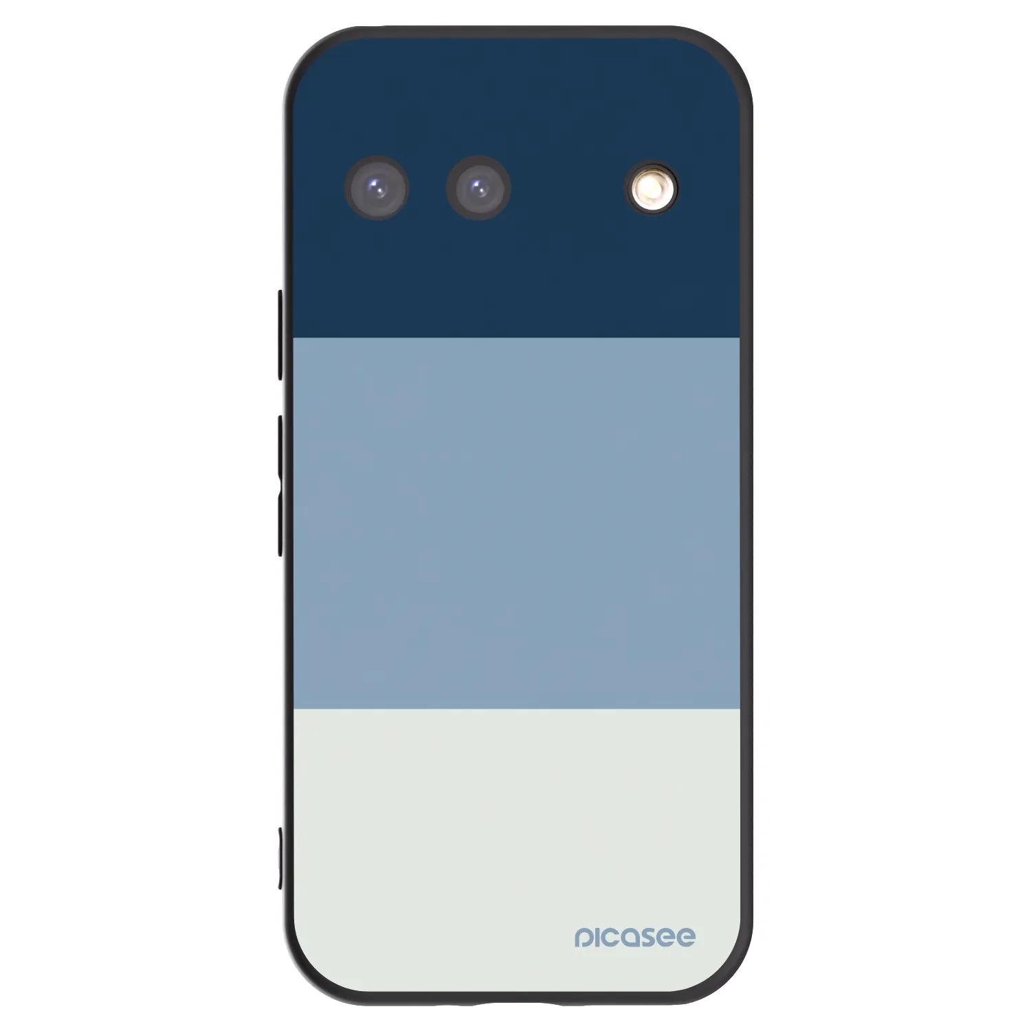 Picasee silikonowe czarne etui na Google Pixel 9 - Coastal Blue