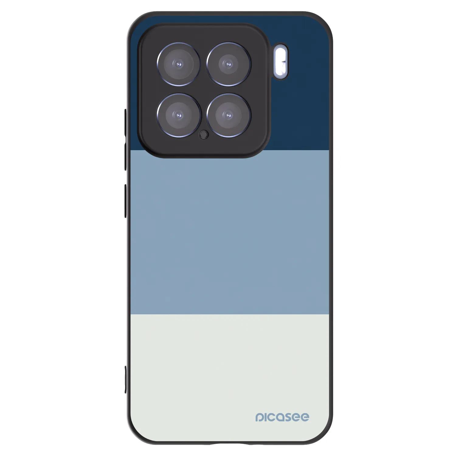 Picasee silikonowe czarne etui na Xiaomi 15 - Coastal Blue