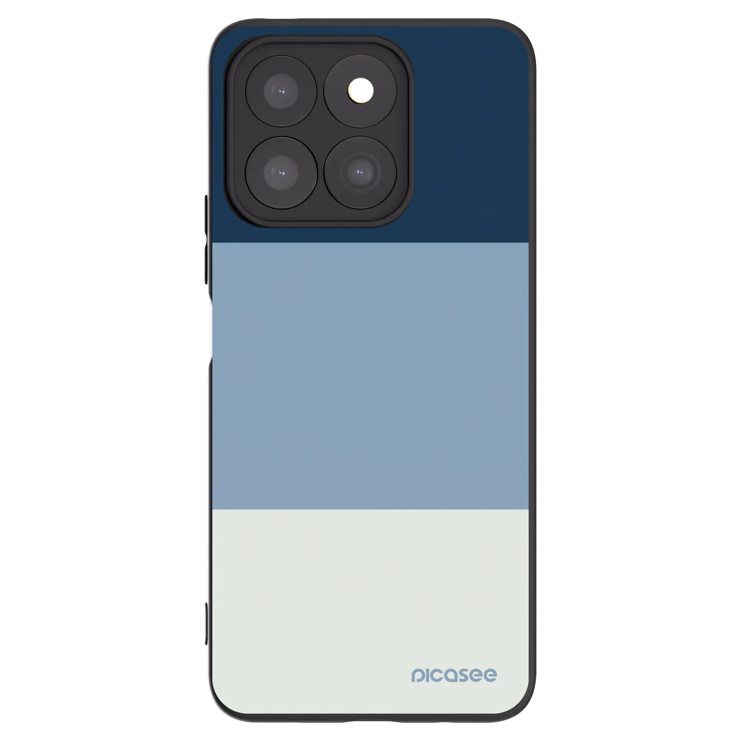 Picasee silikonowe czarne etui na Honor X8c - Coastal Blue