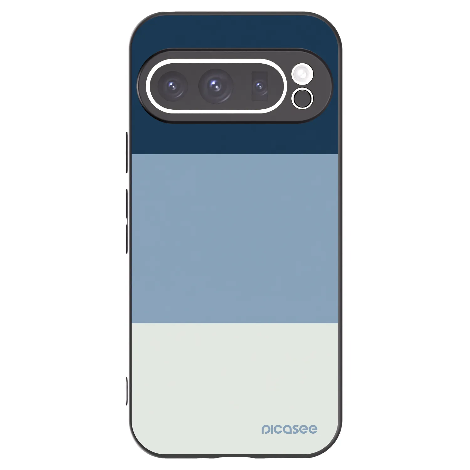 Picasee silikonowe czarne etui na Google Pixel 9 Pro - Coastal Blue