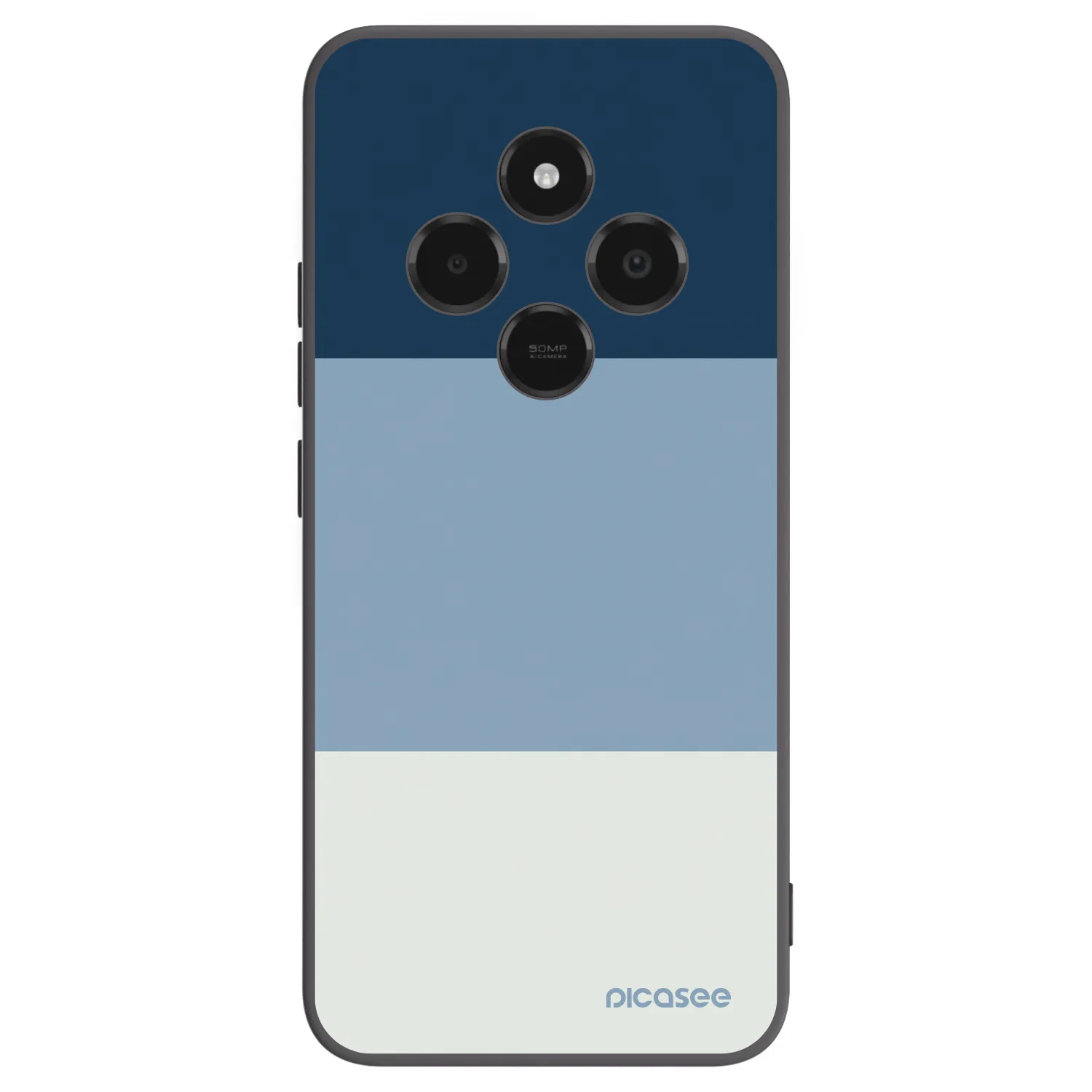 Picasee silikonowe czarne etui na Xiaomi Poco C75 - Coastal Blue