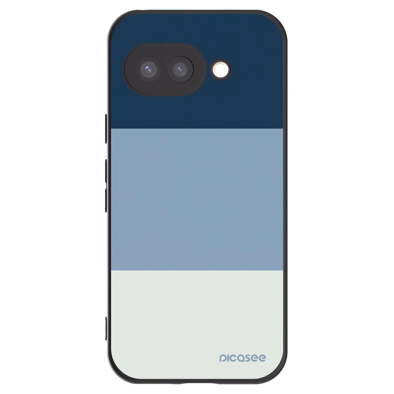 Picasee silikonowe czarne etui na Google Pixel 9a - Coastal Blue