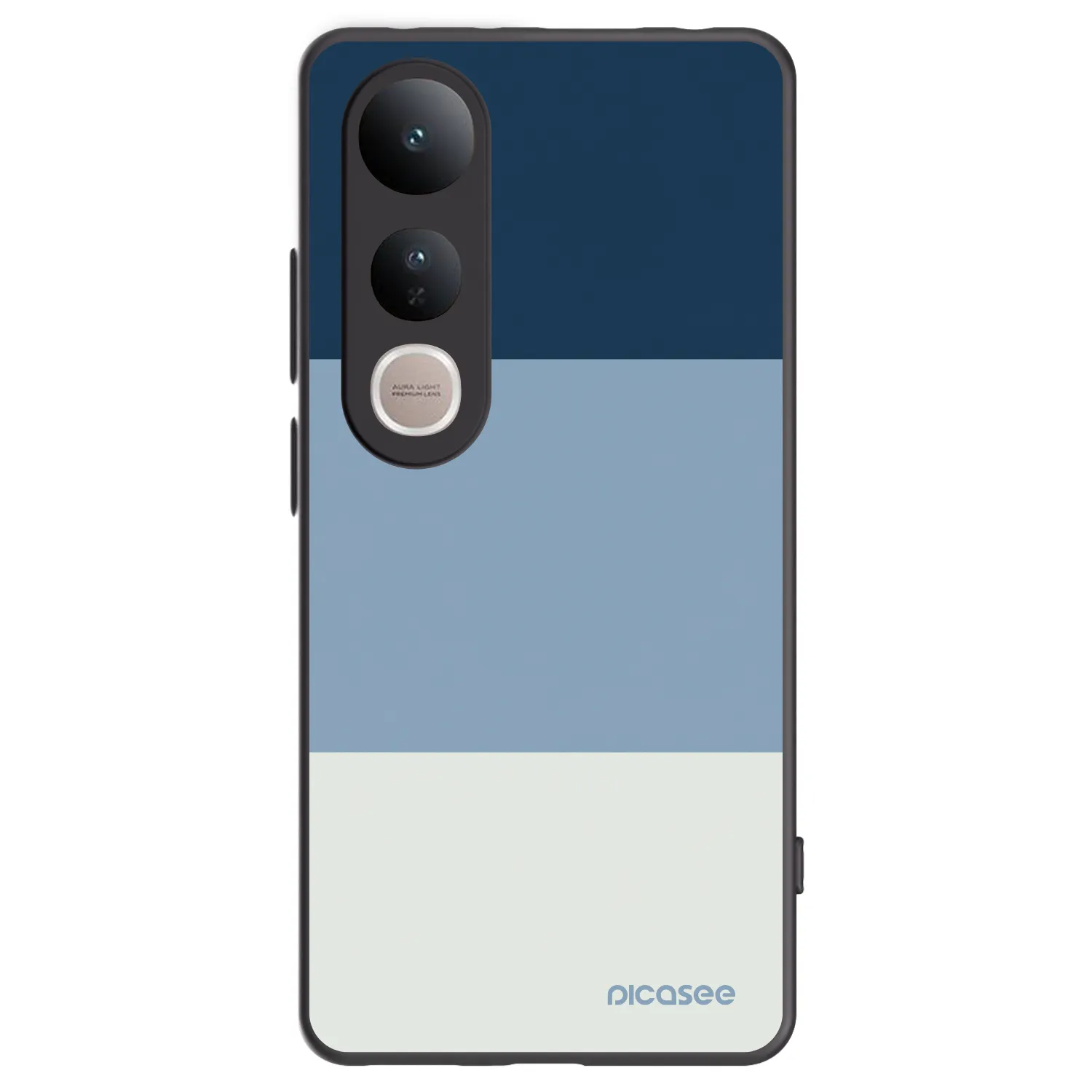 Picasee silikonowe czarne etui na Vivo V50 Lite 5G - Coastal Blue