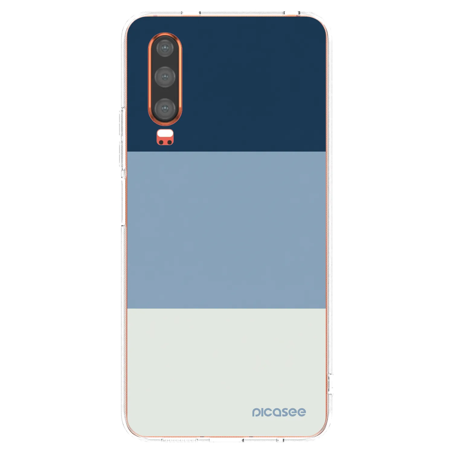 Picasee silikonowe przeźroczyste etui na Huawei P30 - Coastal Blue