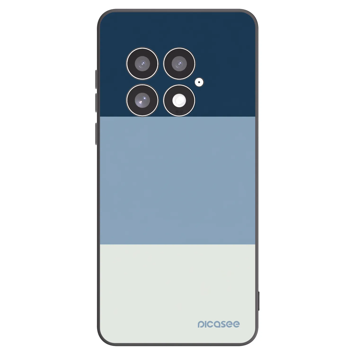 Picasee silikonowe czarne etui na OnePlus 13 5G - Coastal Blue