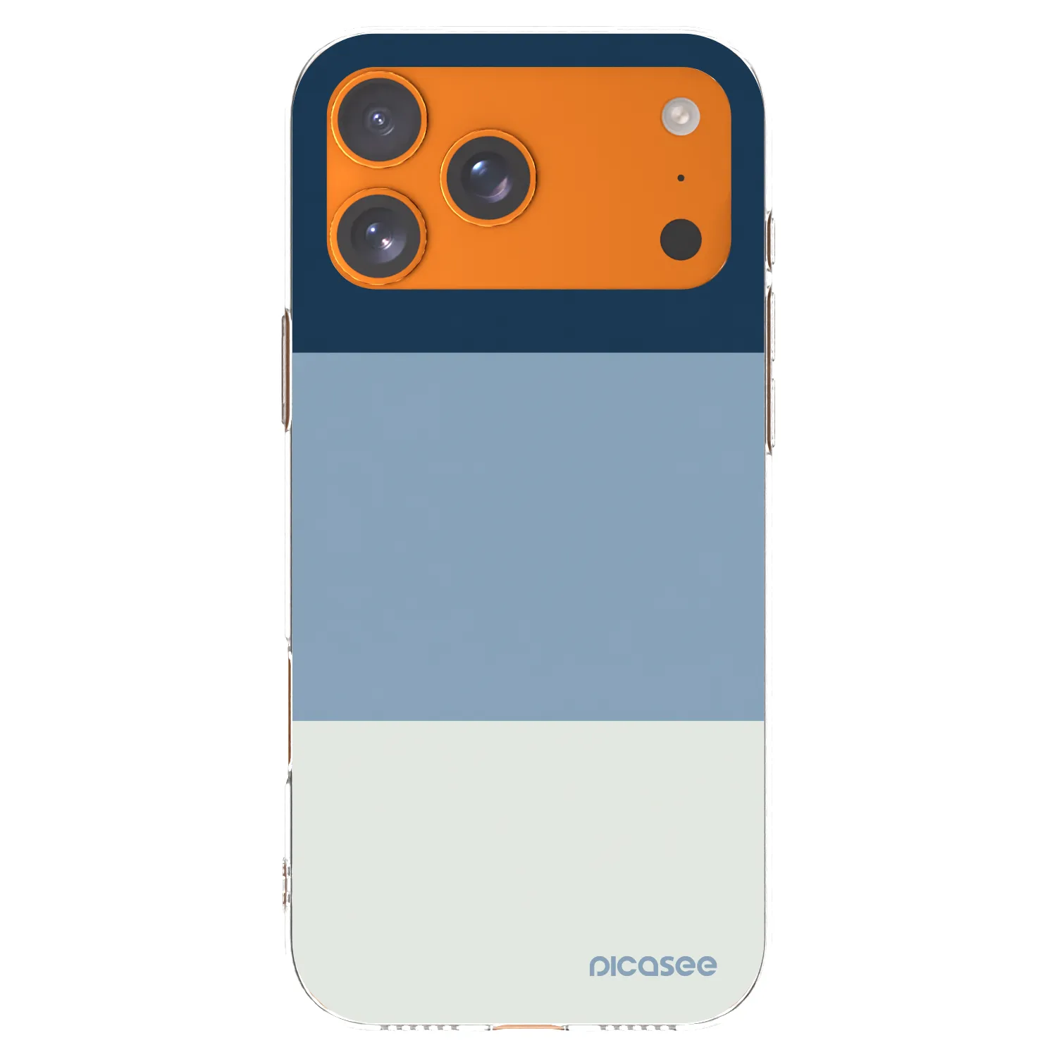 Picasee silikonowe przeźroczyste etui na Apple iPhone 17 Pro Max - Coastal Blue