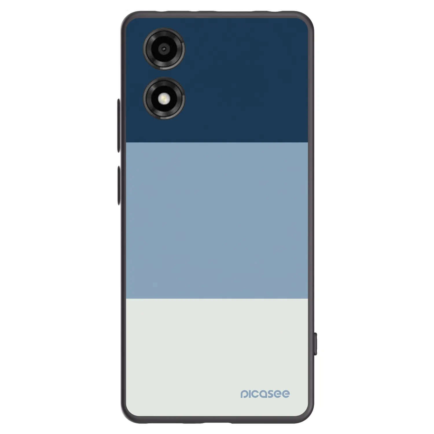Picasee silikonowe czarne etui na Motorola Moto E14 - Coastal Blue