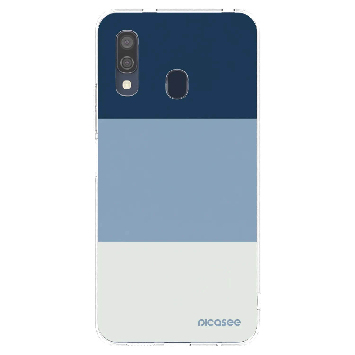 Picasee silikonowe przeźroczyste etui na Samsung Galaxy A40 A405F - Coastal Blue