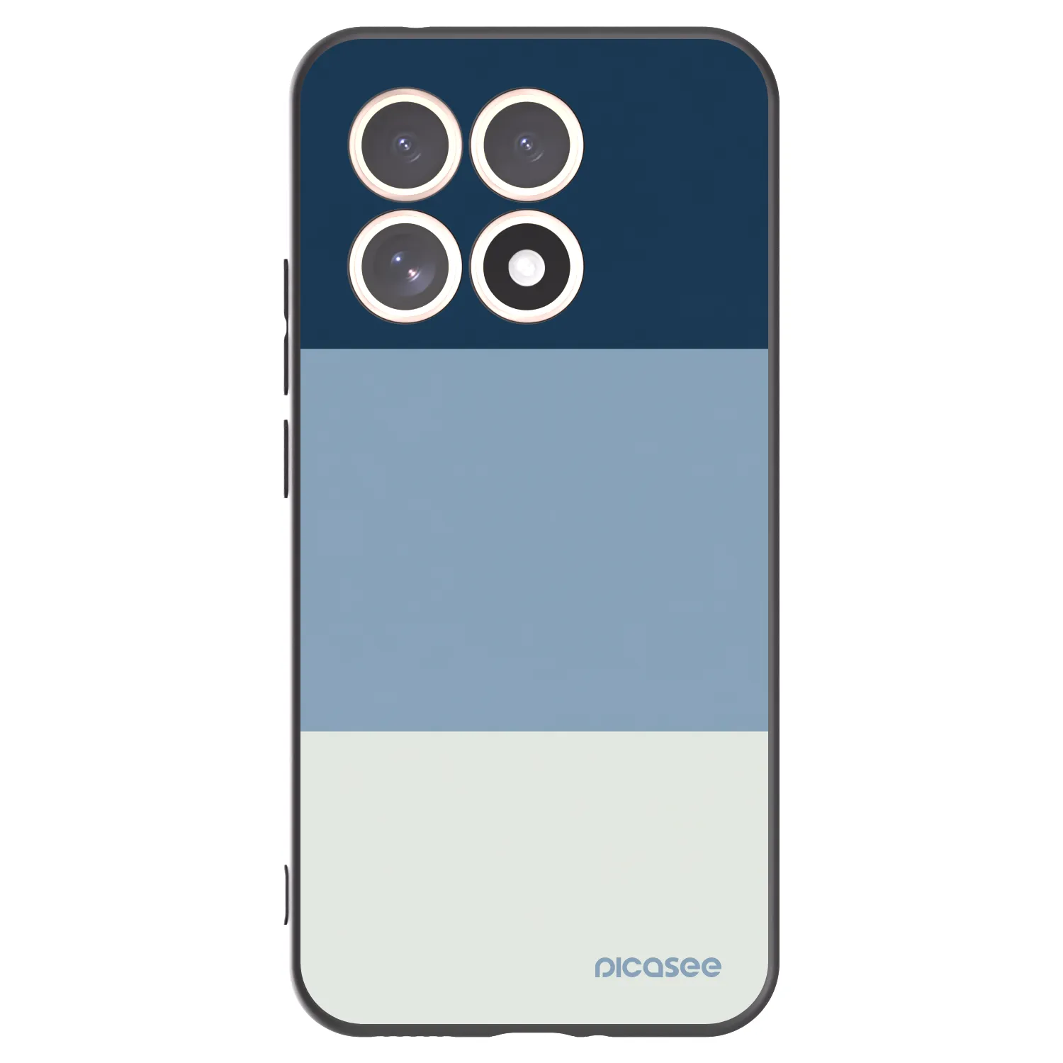 Picasee silikonowe czarne etui na Xiaomi 15T - Coastal Blue