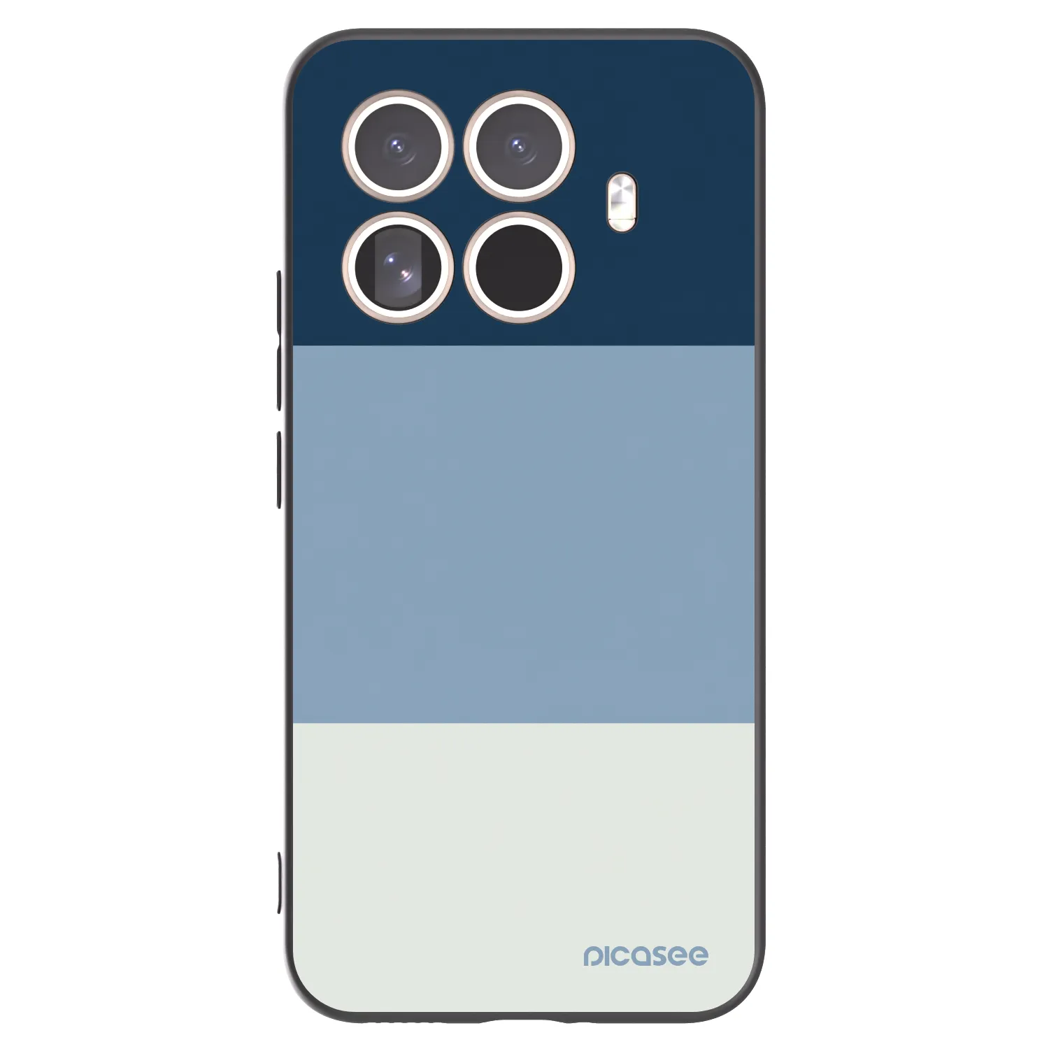 Picasee silikonowe czarne etui na Xiaomi 15T Pro - Coastal Blue