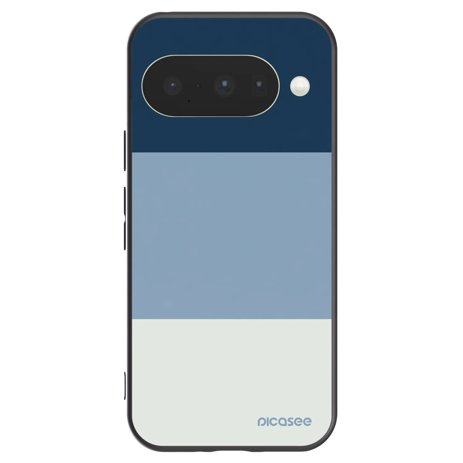Picasee silikonowe czarne etui na Google Pixel 10 - Coastal Blue