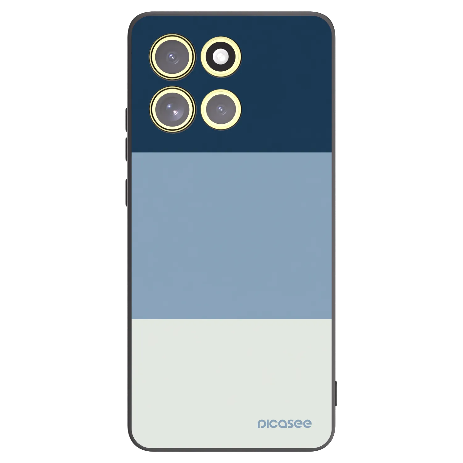 Picasee silikonowe czarne etui na Motorola Moto G86 Power 5G - Coastal Blue