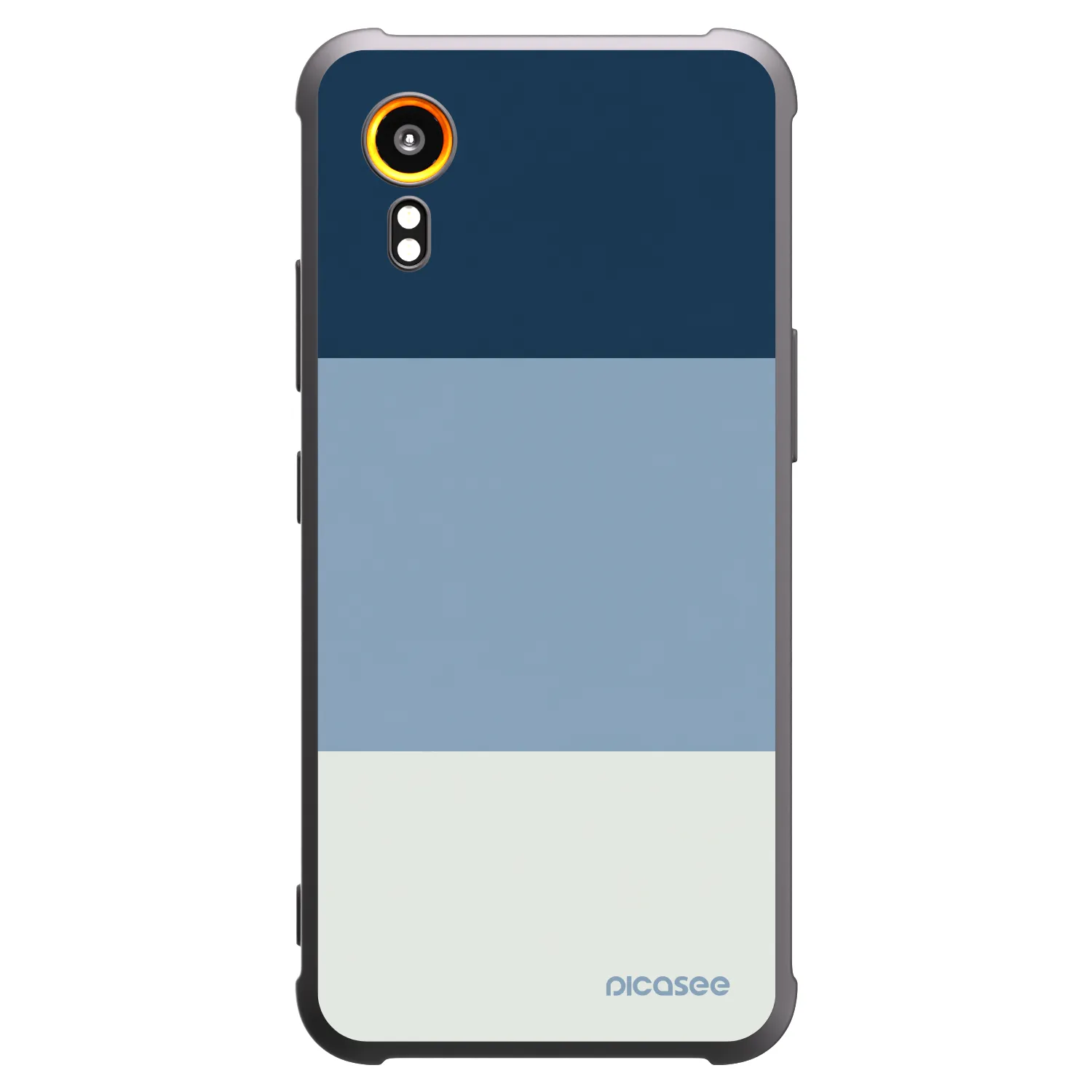Picasee silikonowe czarne etui na Samsung Galaxy XCover 7 - Coastal Blue