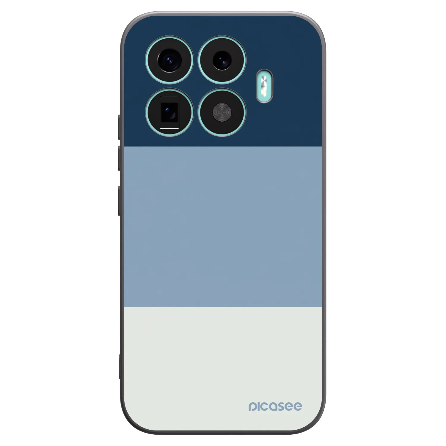 Picasee silikonowe czarne etui na Xiaomi 17T - Coastal Blue
