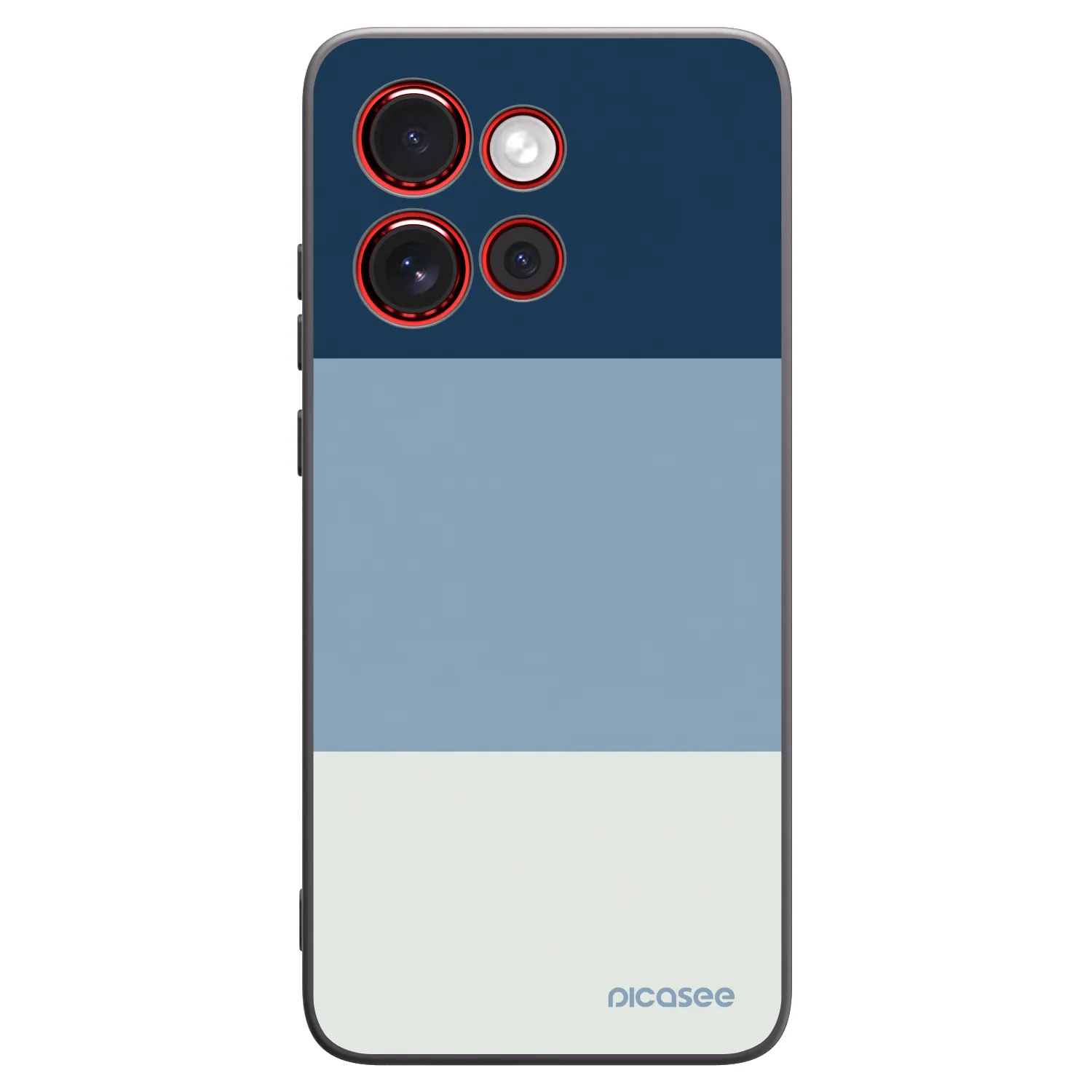 Picasee silikonowe czarne etui na Motorola Edge 60 Neo 5G - Coastal Blue