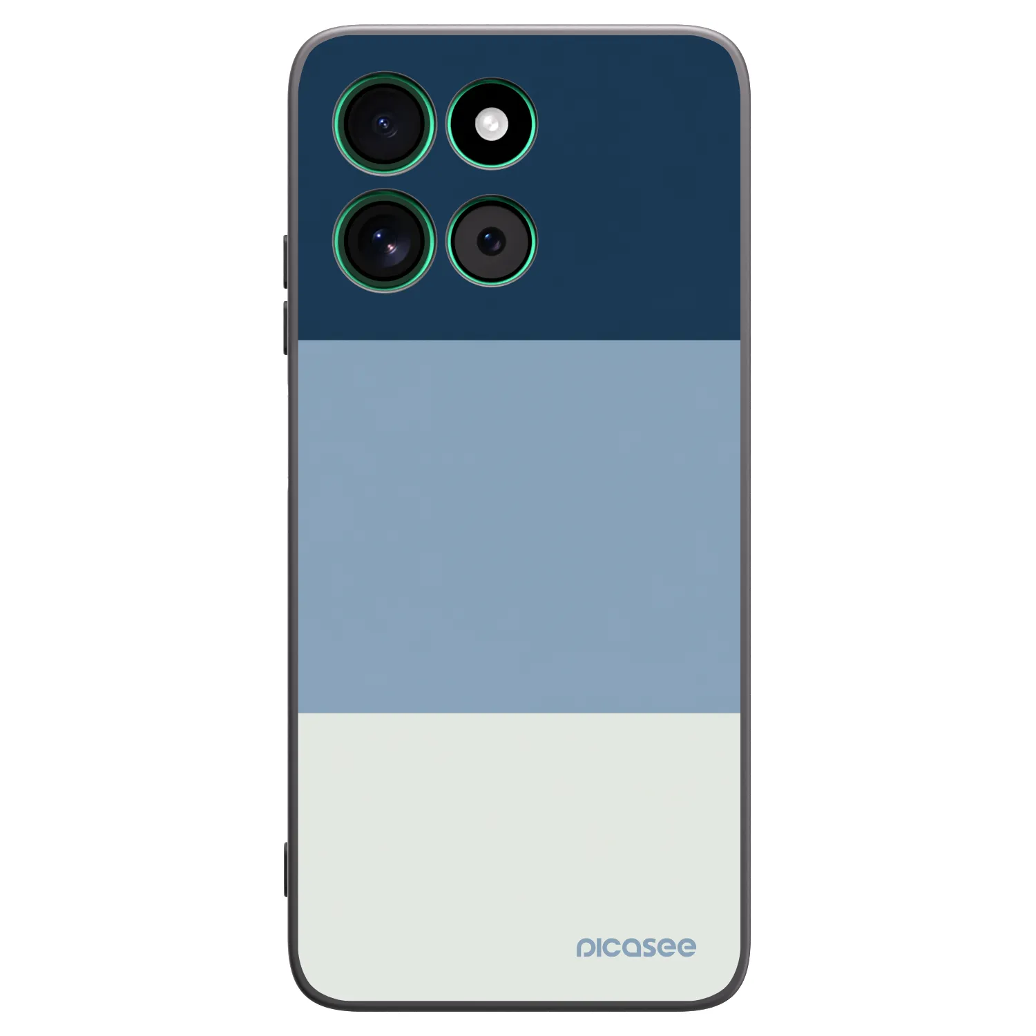 Picasee silikonowe czarne etui na Motorola Moto G57 Power - Coastal Blue