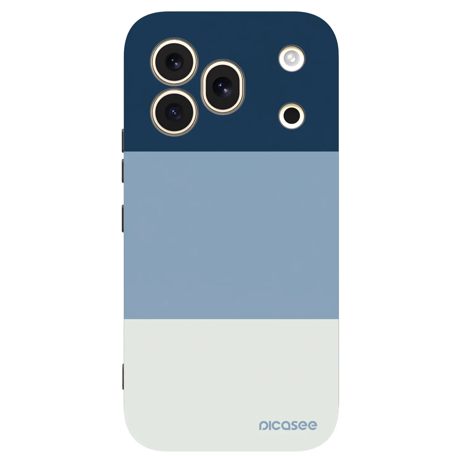 Picasee silikonowe czarne etui na Honor 600 Pro - Coastal Blue