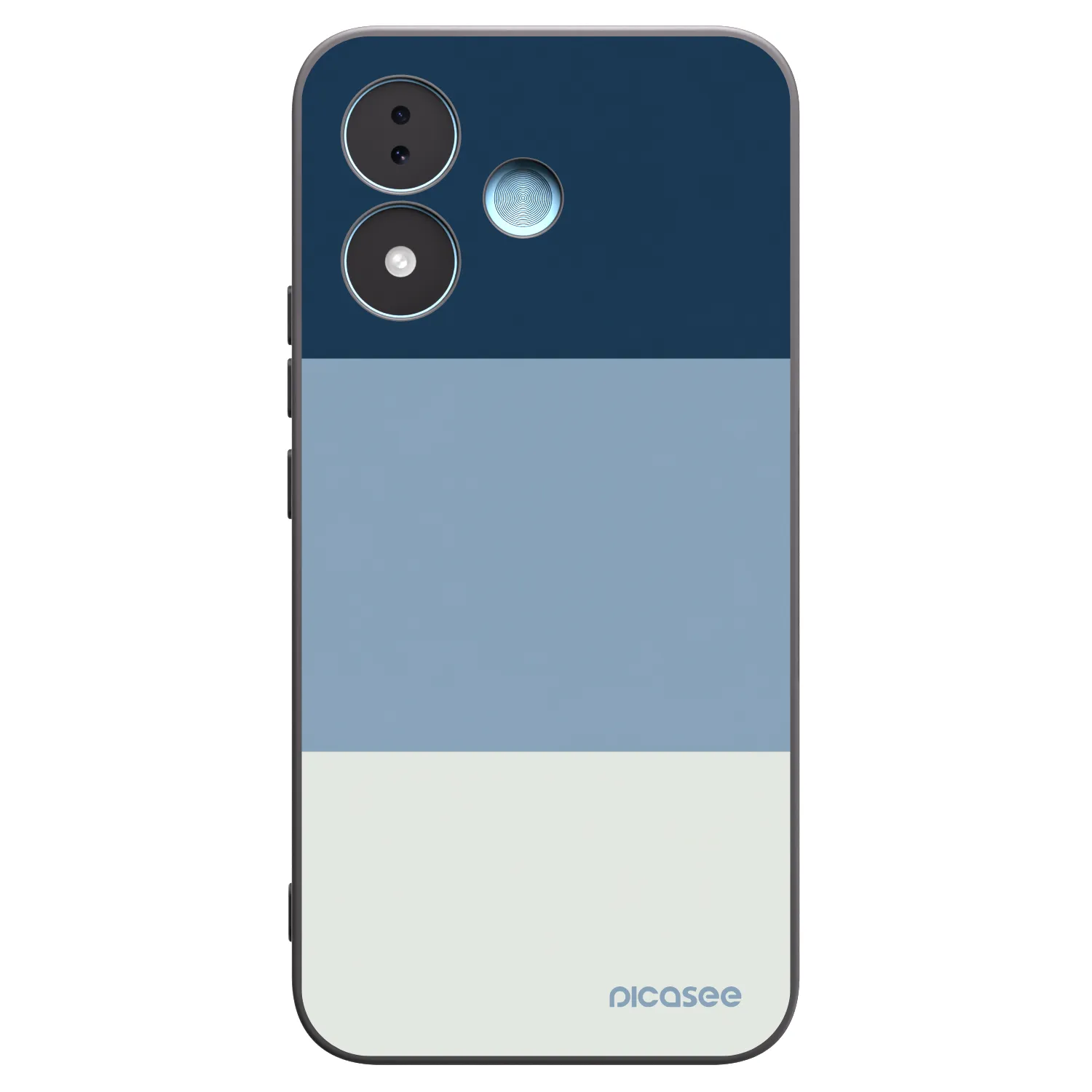 Picasee silikonowe czarne etui na Xiaomi Redmi Note 17 5G - Coastal Blue