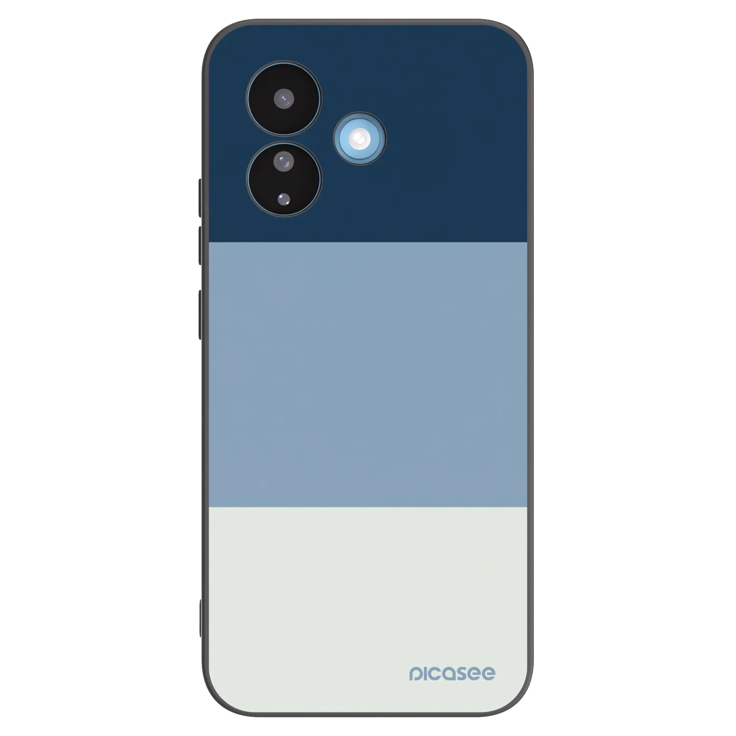 Picasee silikonowe czarne etui na Xiaomi Redmi Note 17 Pro 5G - Coastal Blue