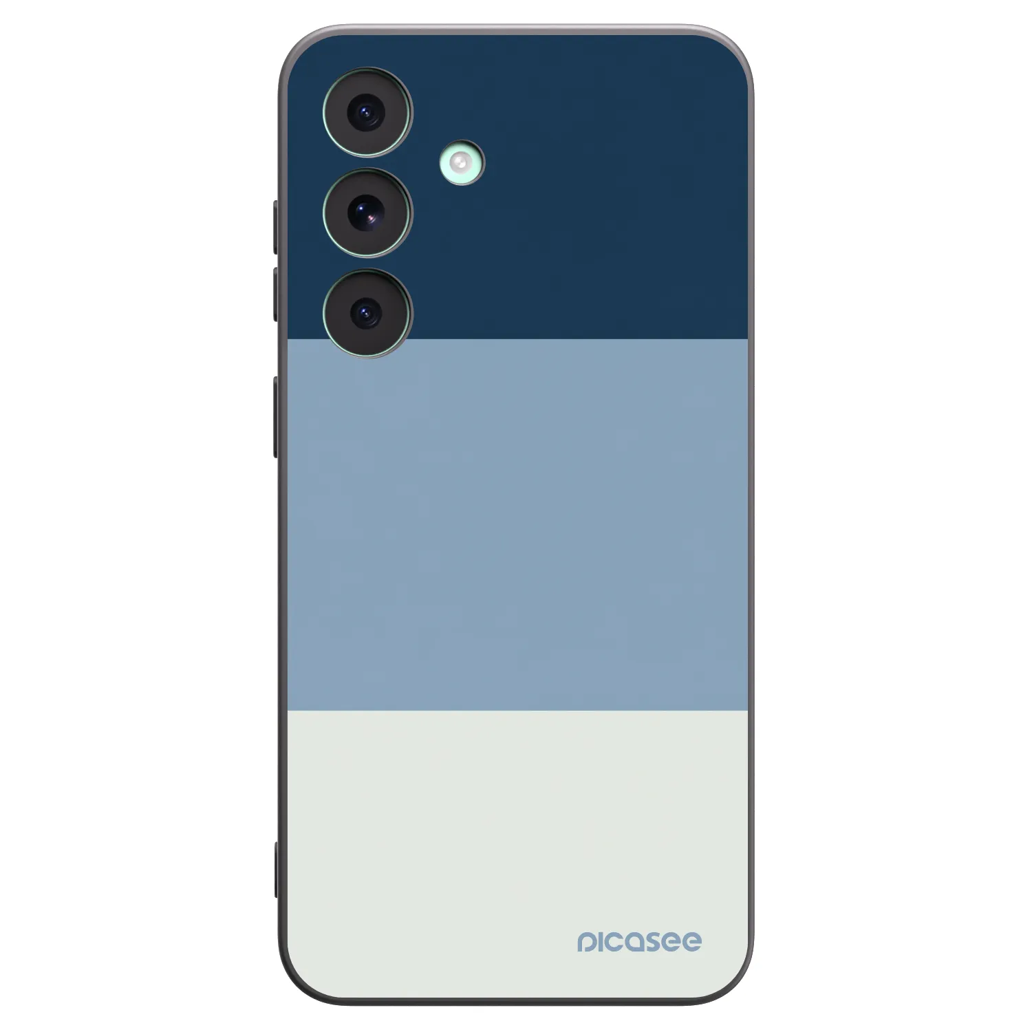 Picasee silikonowe czarne etui na Samsung Galaxy S26 FE - Coastal Blue