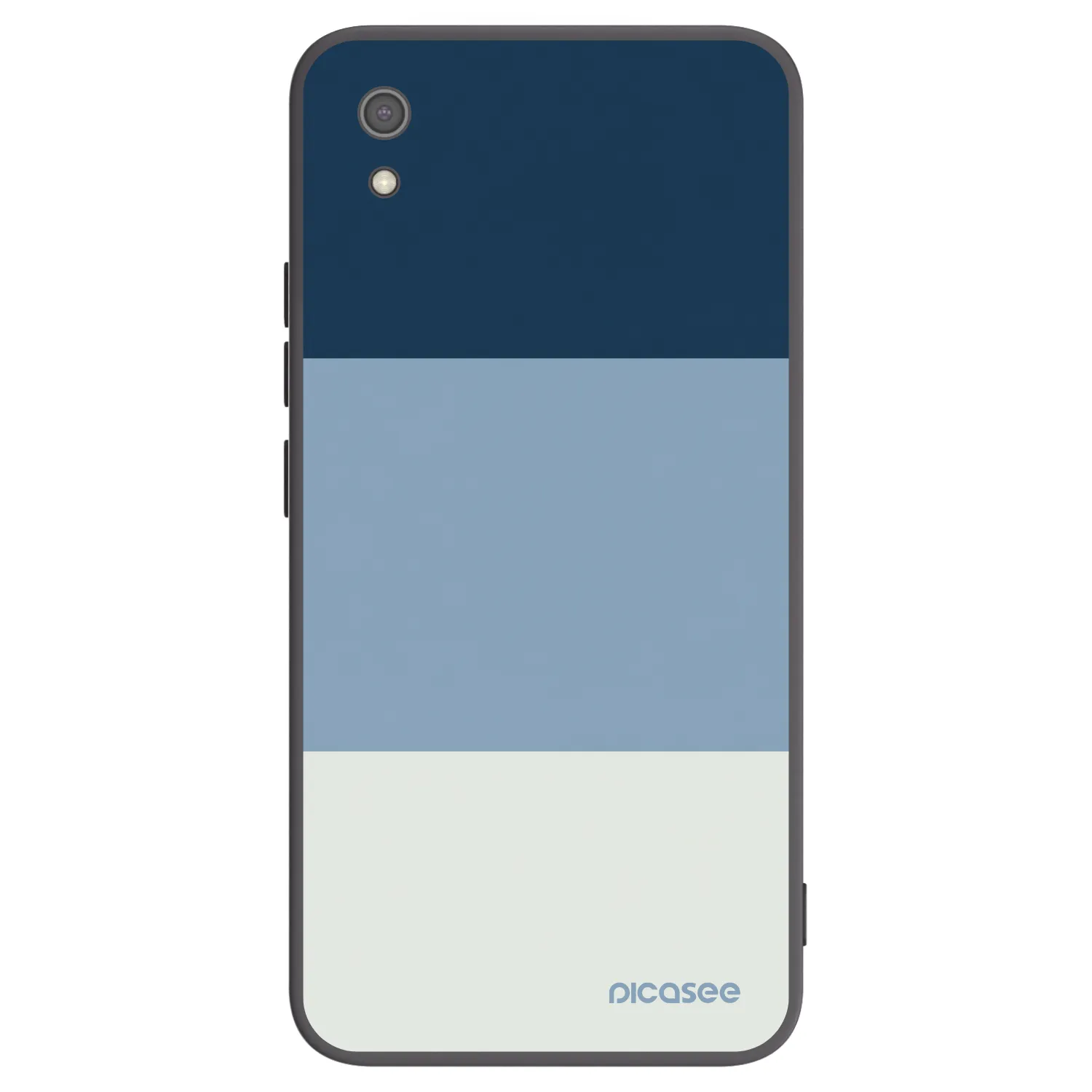 Picasee silikonowe czarne etui na Xiaomi Redmi 7A - Coastal Blue