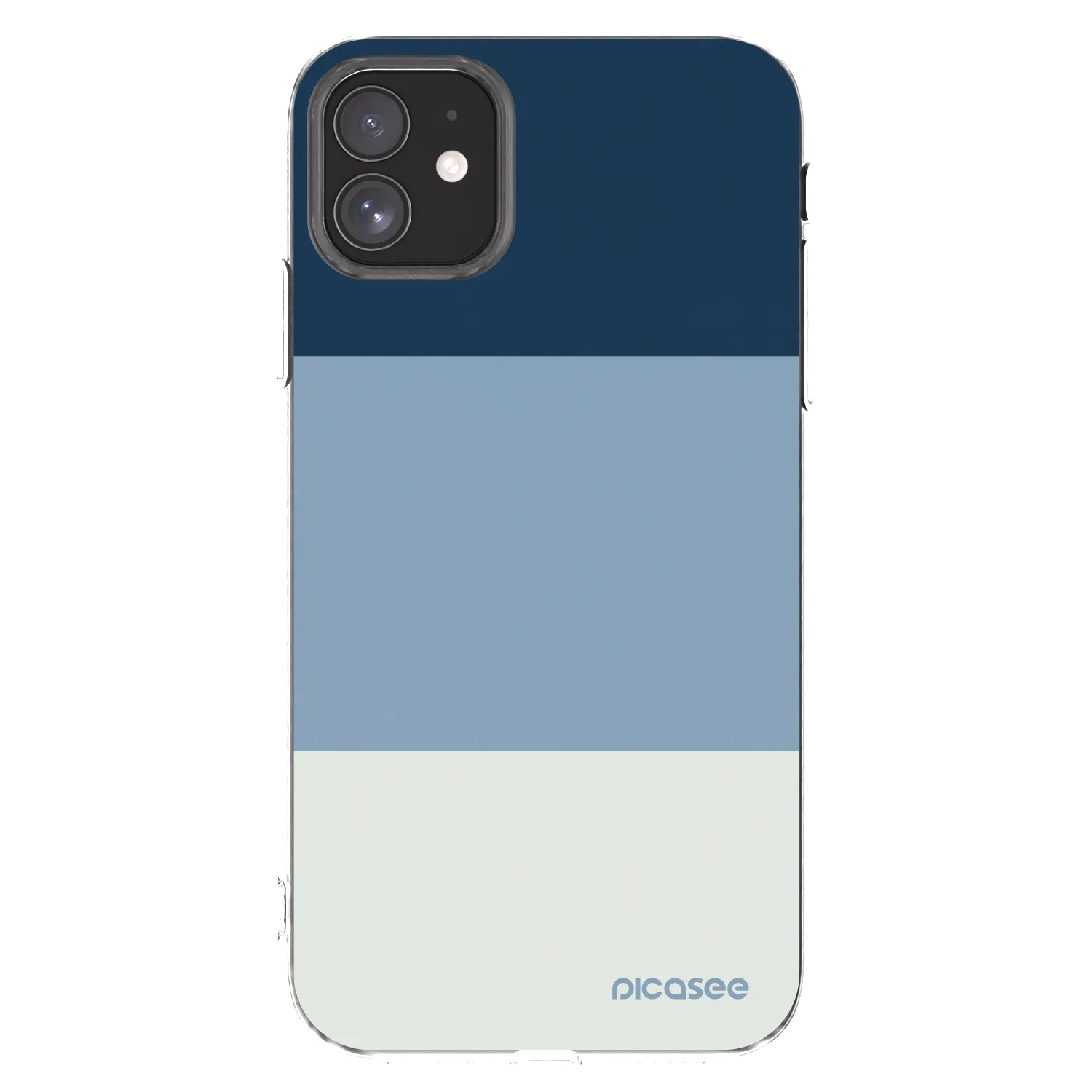 Picasee silikonowe przeźroczyste etui na Apple iPhone 11 - Coastal Blue