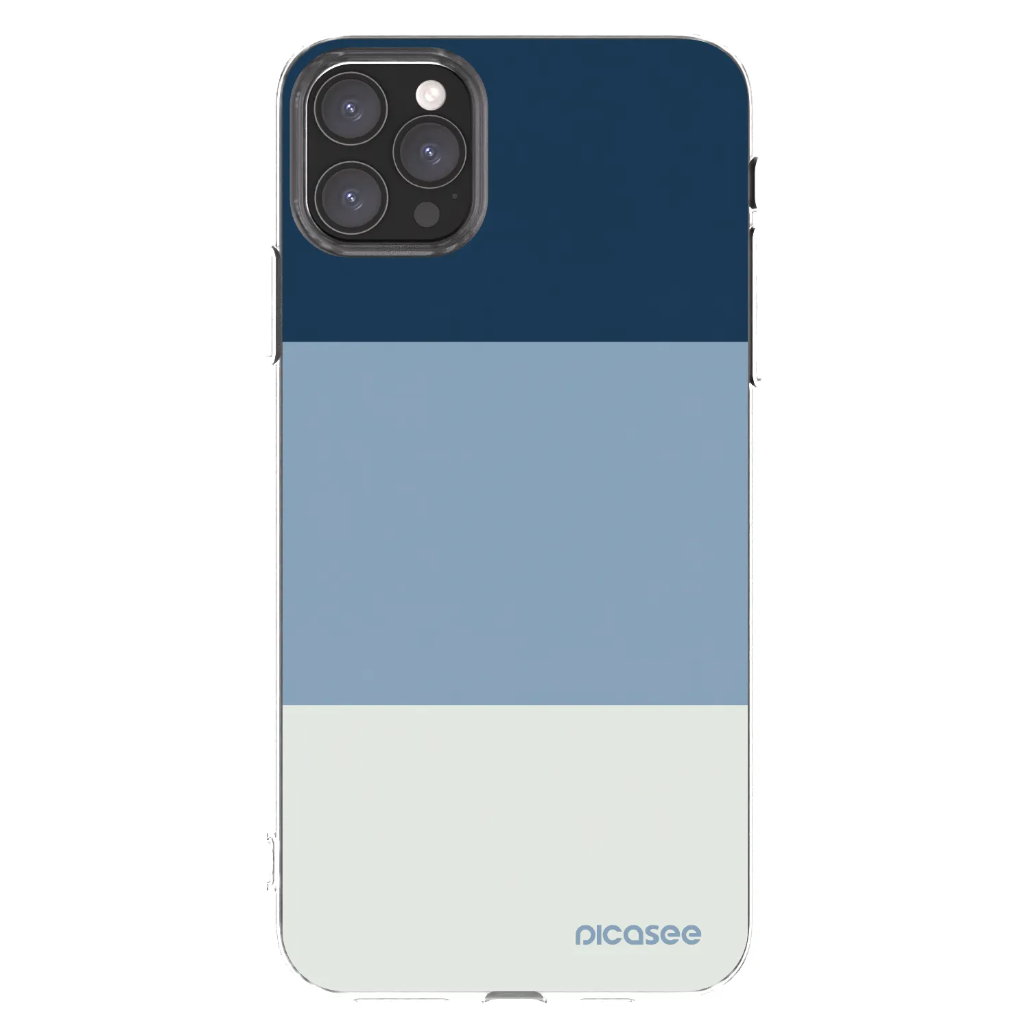Picasee silikonowe przeźroczyste etui na Apple iPhone 11 Pro Max - Coastal Blue