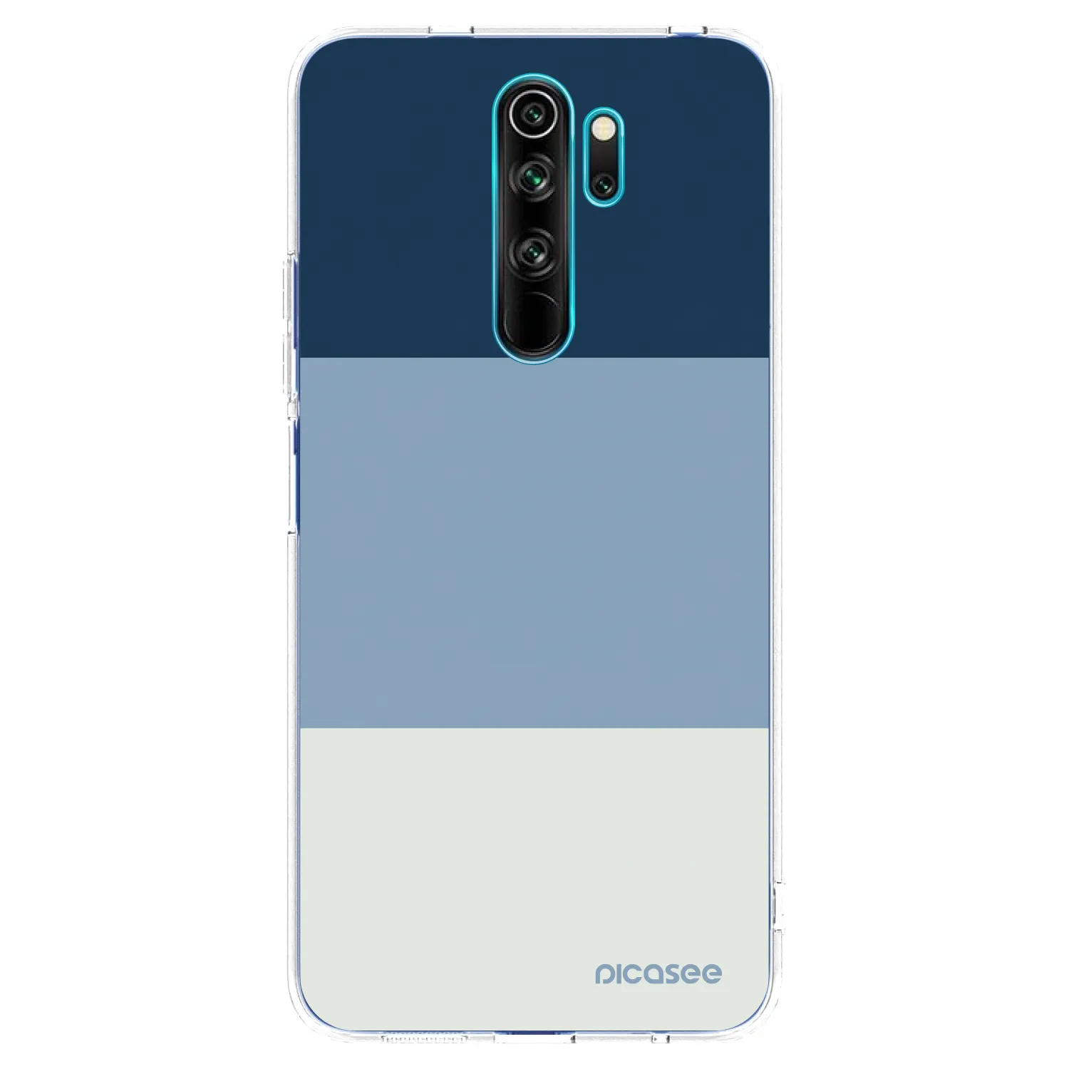 Picasee silikonowe przeźroczyste etui na Xiaomi Redmi Note 8 Pro - Coastal Blue