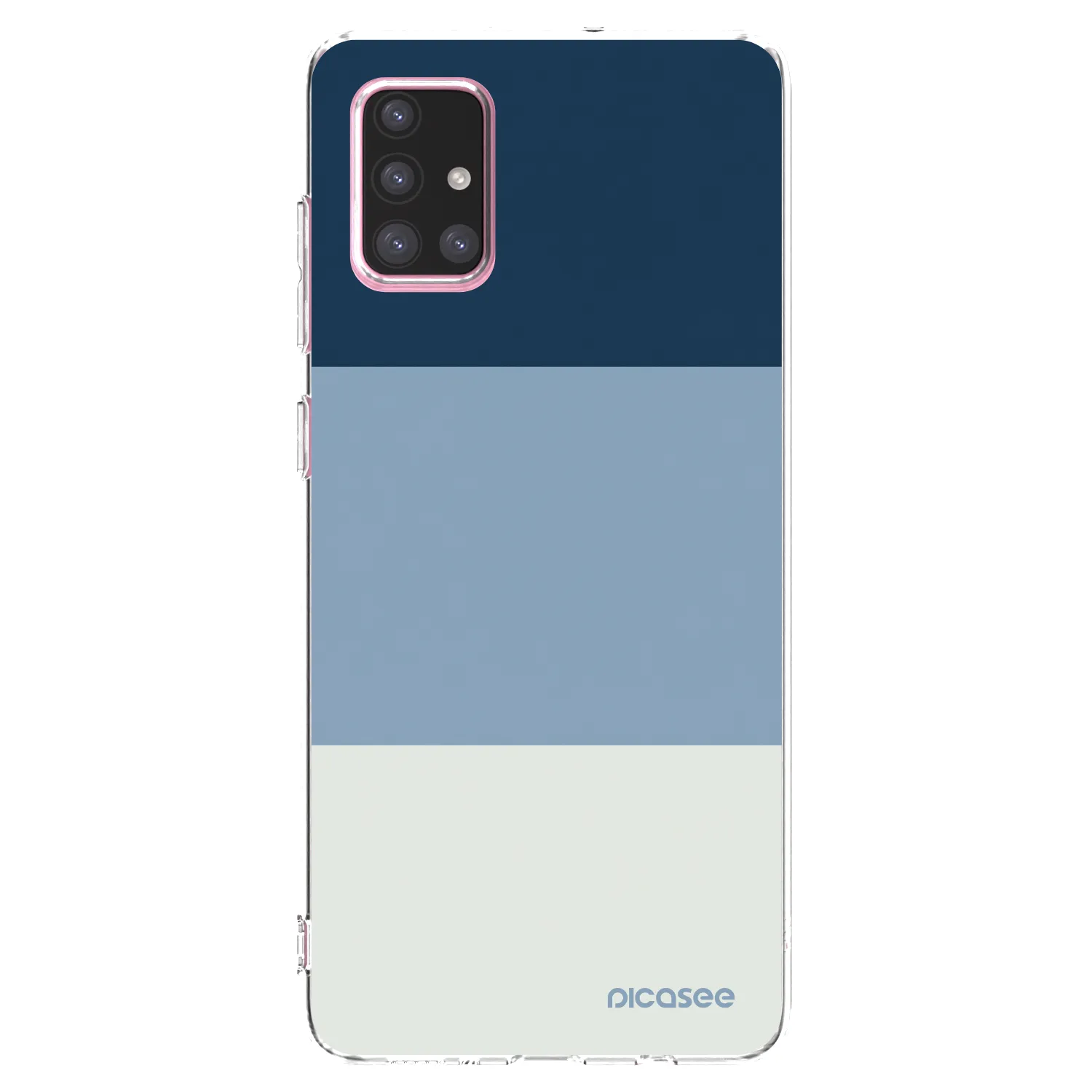 Picasee silikonowe przeźroczyste etui na Samsung Galaxy A71 A715F - Coastal Blue