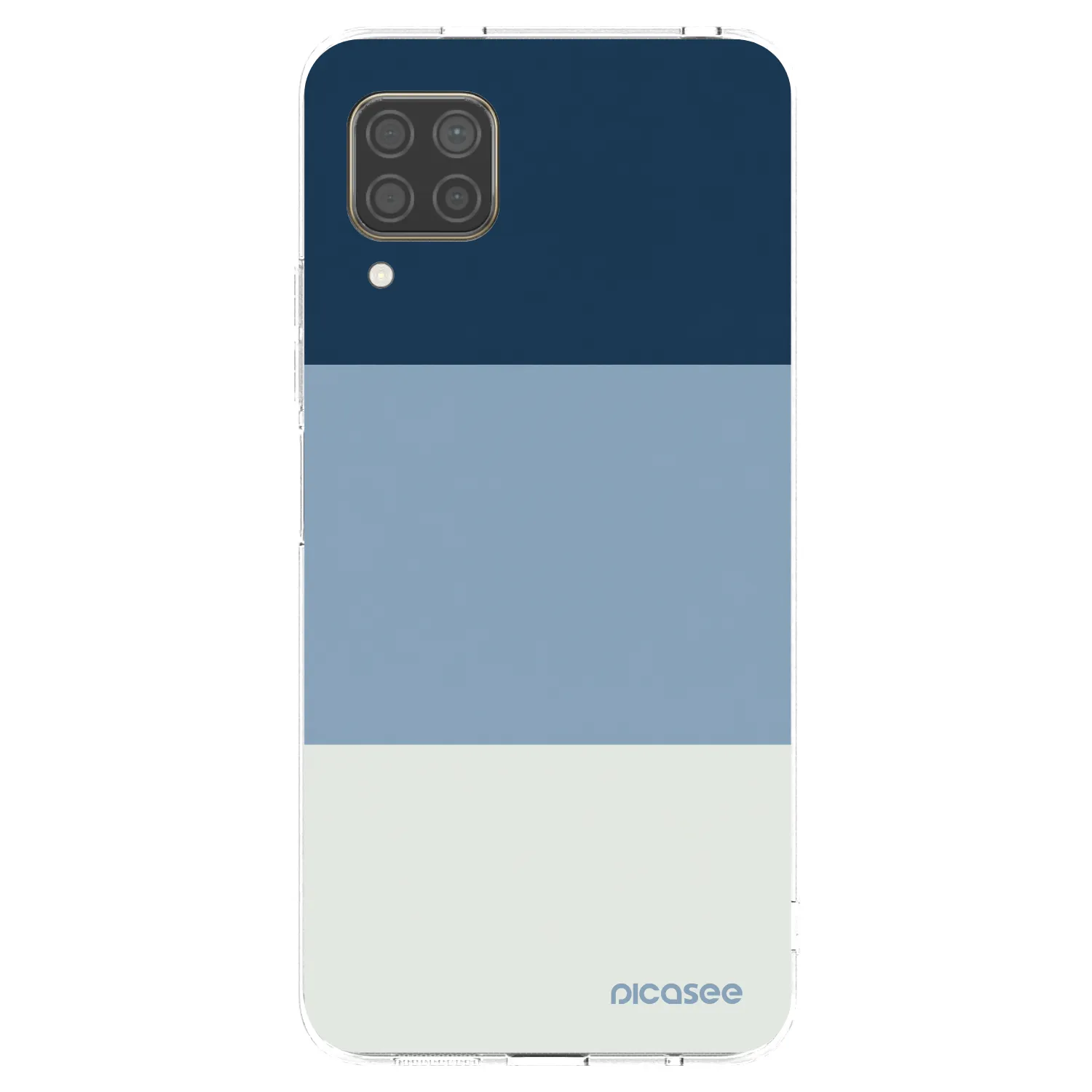 Picasee silikonowe przeźroczyste etui na Huawei P40 Lite - Coastal Blue