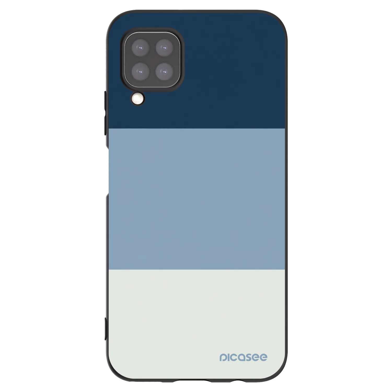 Picasee silikonowe czarne etui na Huawei P40 Lite - Coastal Blue