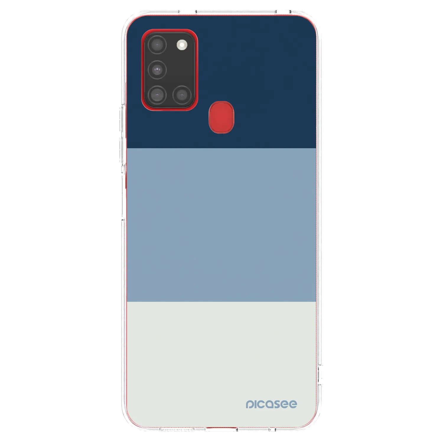 Picasee silikonowe przeźroczyste etui na Samsung Galaxy A21s - Coastal Blue