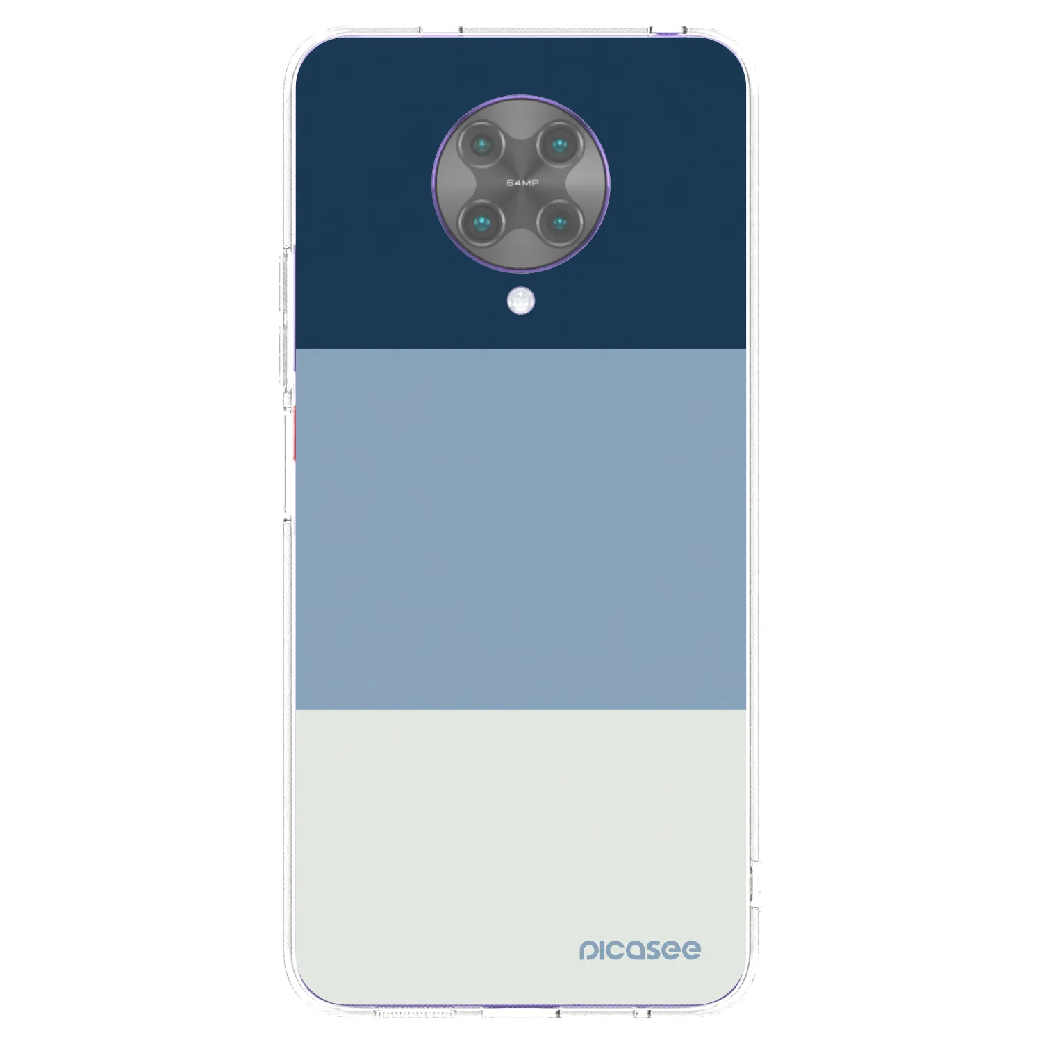 Picasee silikonowe przeźroczyste etui na Xiaomi Poco F2 Pro - Coastal Blue
