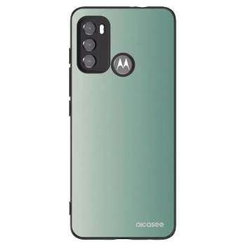 Picasee silikonowe czarne etui na Motorola Moto G60 - Misty Sage