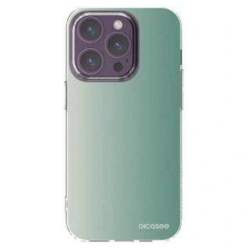 Picasee silikonowe przeźroczyste etui na Apple iPhone 14 Pro - Misty Sage