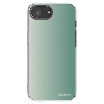 Picasee silikonowe przeźroczyste etui na Apple iPhone 16e - Misty Sage