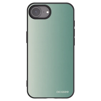 Picasee silikonowe czarne etui na Apple iPhone 16e - Misty Sage
