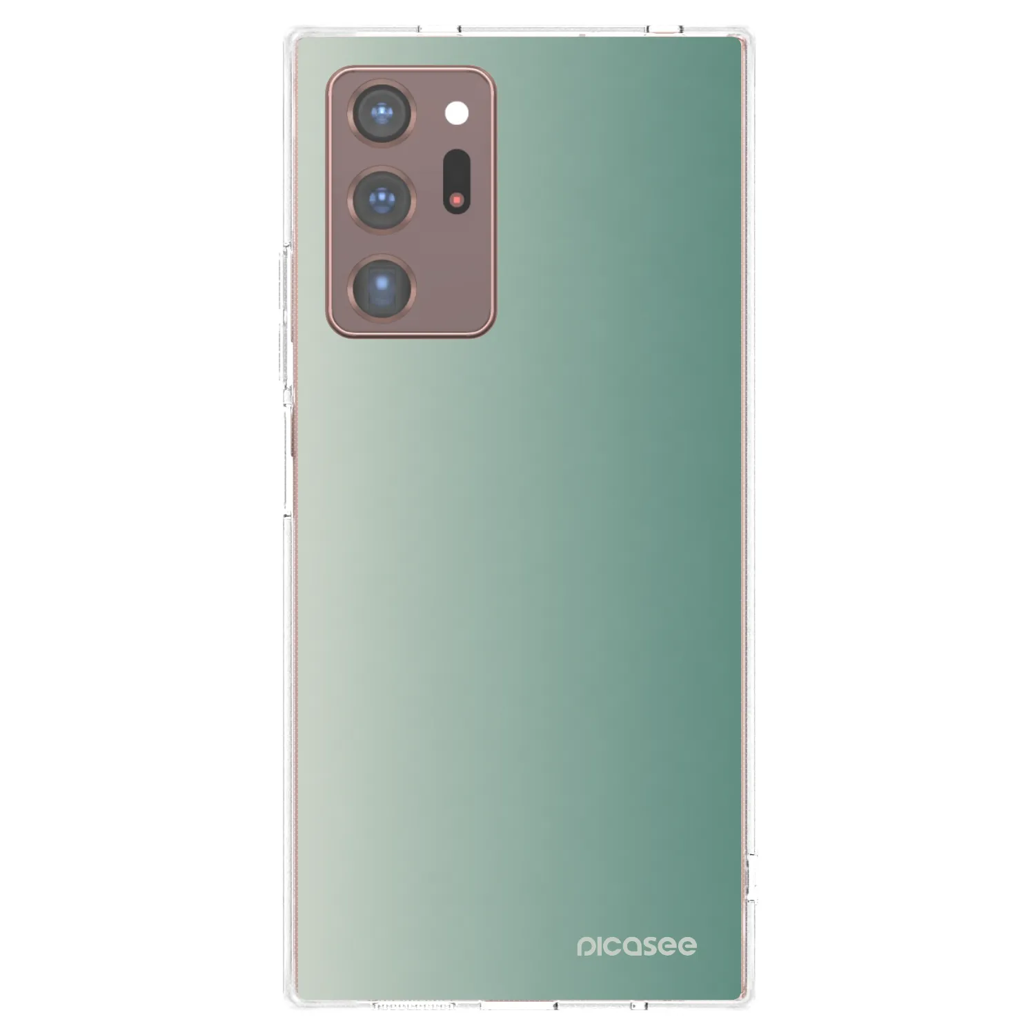 Picasee silikonowe przeźroczyste etui na Samsung Galaxy Note 20 Ultra - Misty Sage